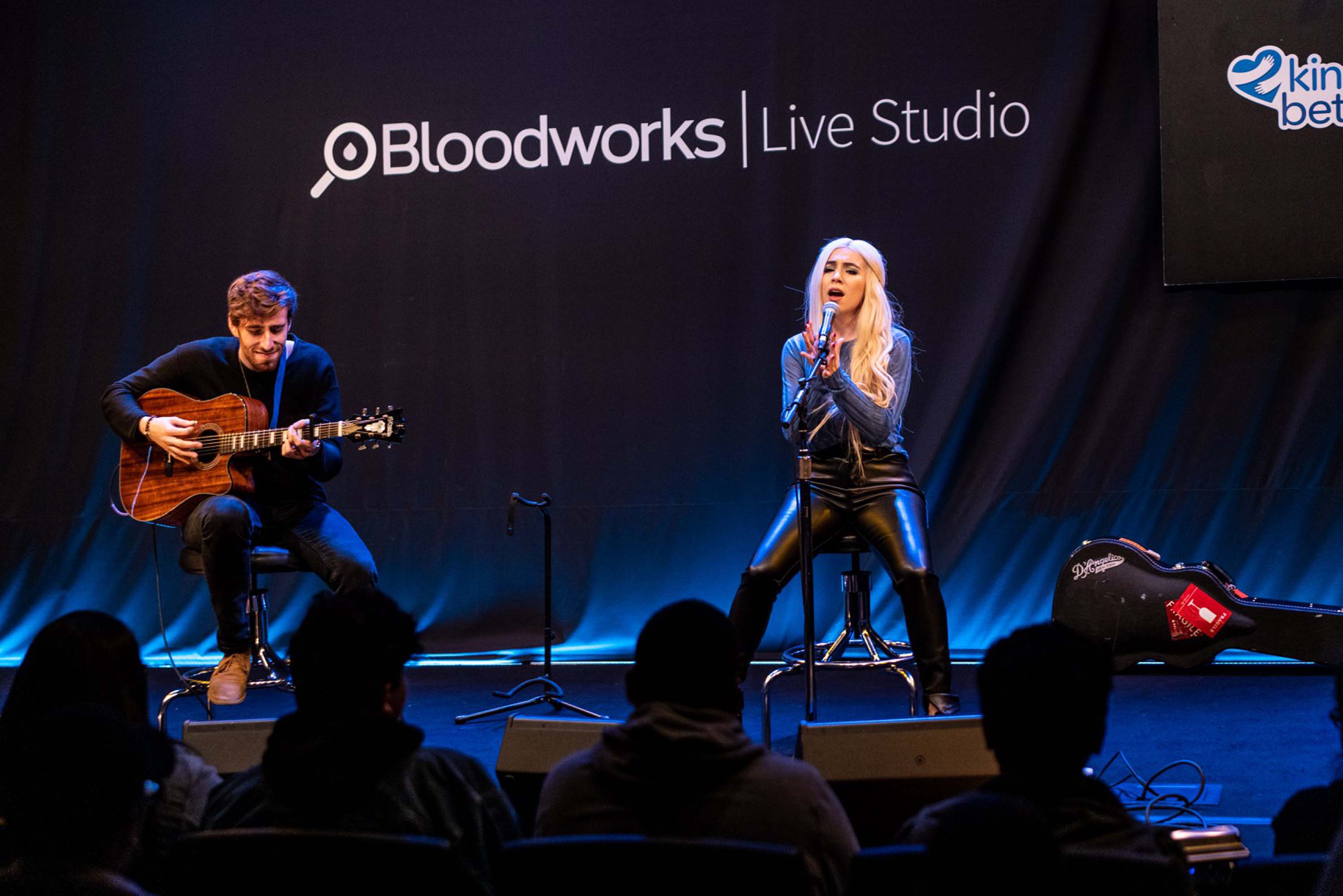 Ava Max performs at the Bloodworks Live Studios