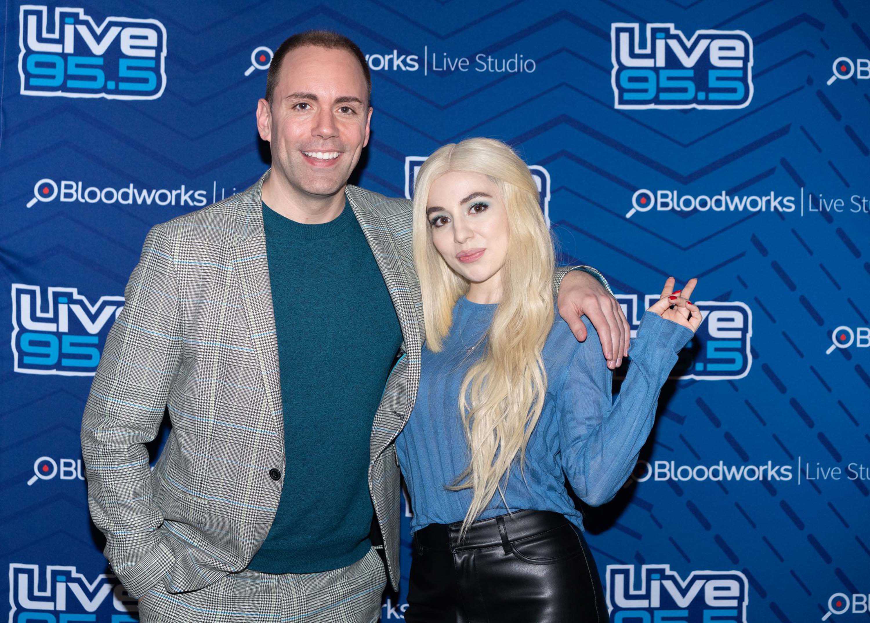 Ava Max performs at the Bloodworks Live Studios