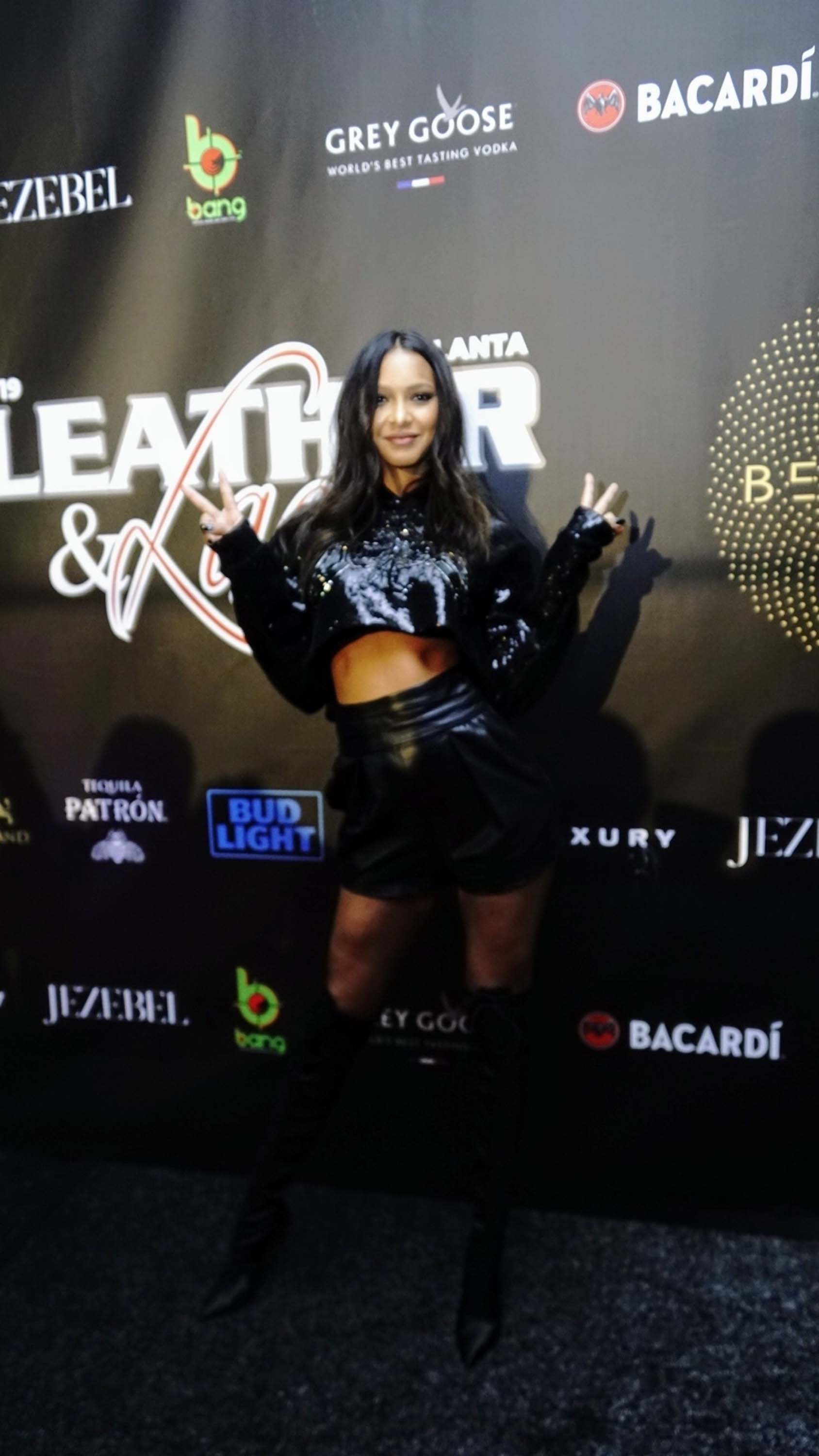 Lais Ribeiro attends 16th annual Super Bowl Leather & Laces Party