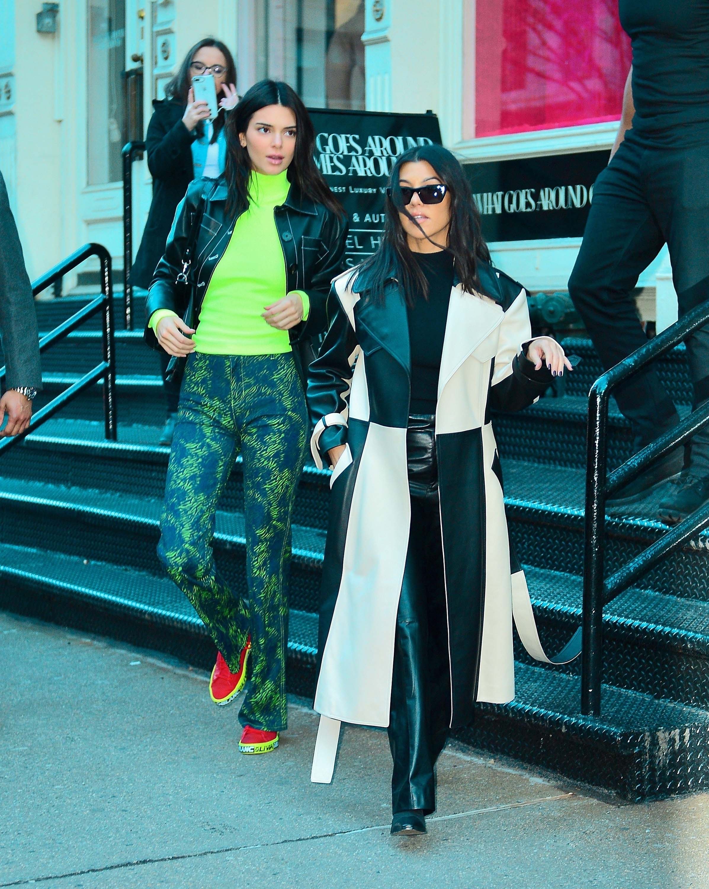 Kendall Jenner & Kourtney Kardashian spend the afternoon shopping