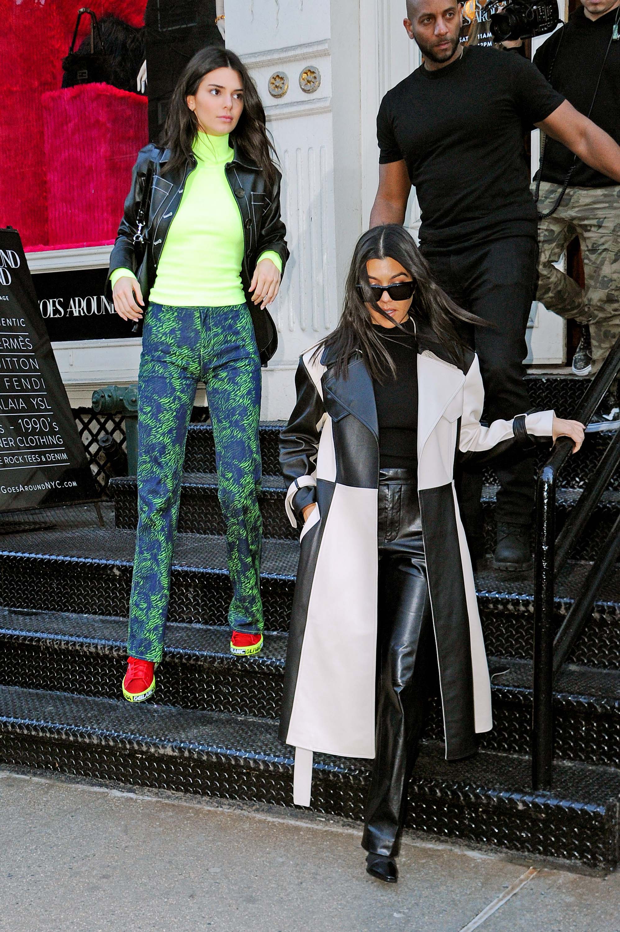 Kendall Jenner & Kourtney Kardashian spend the afternoon shopping