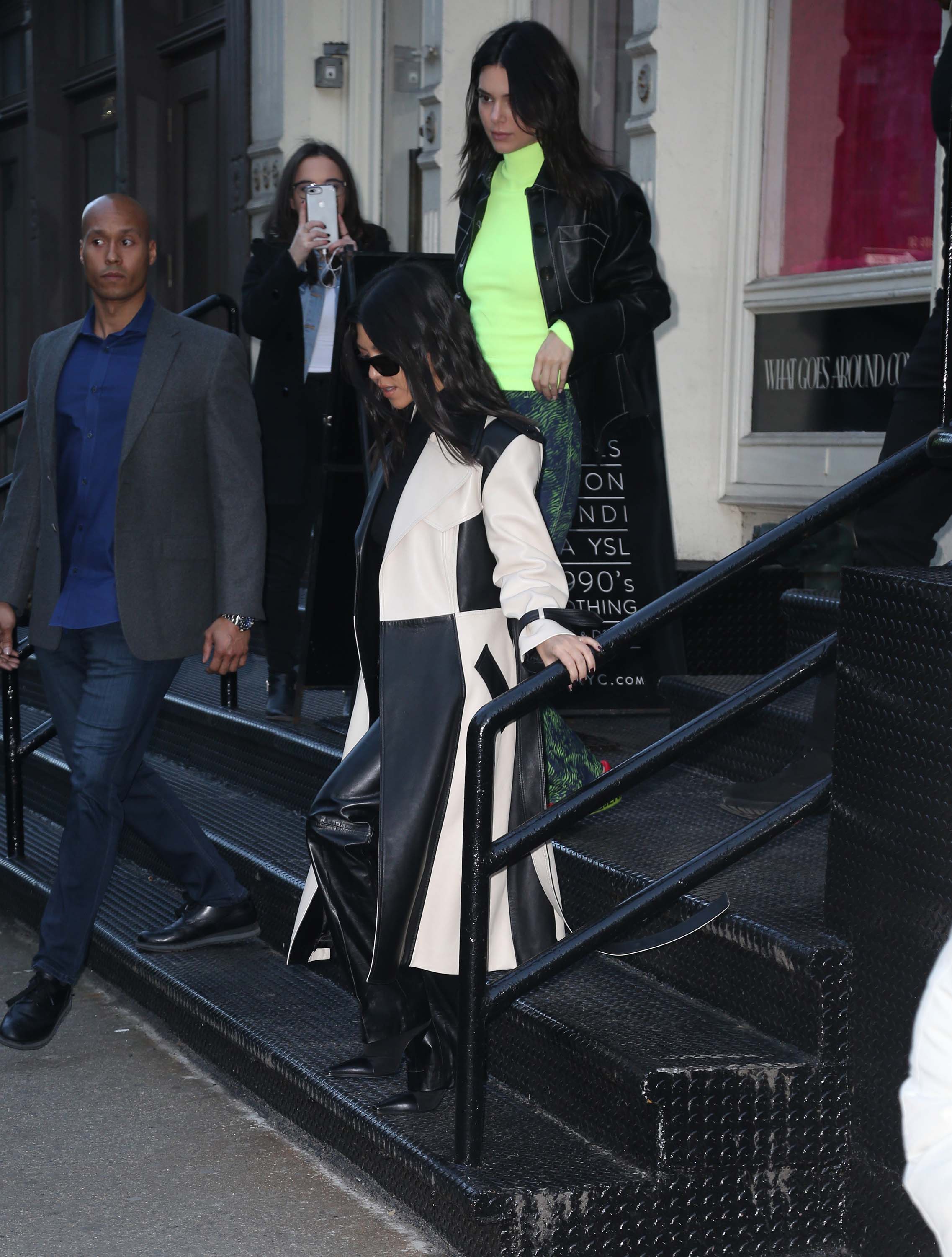 Kendall Jenner & Kourtney Kardashian spend the afternoon shopping