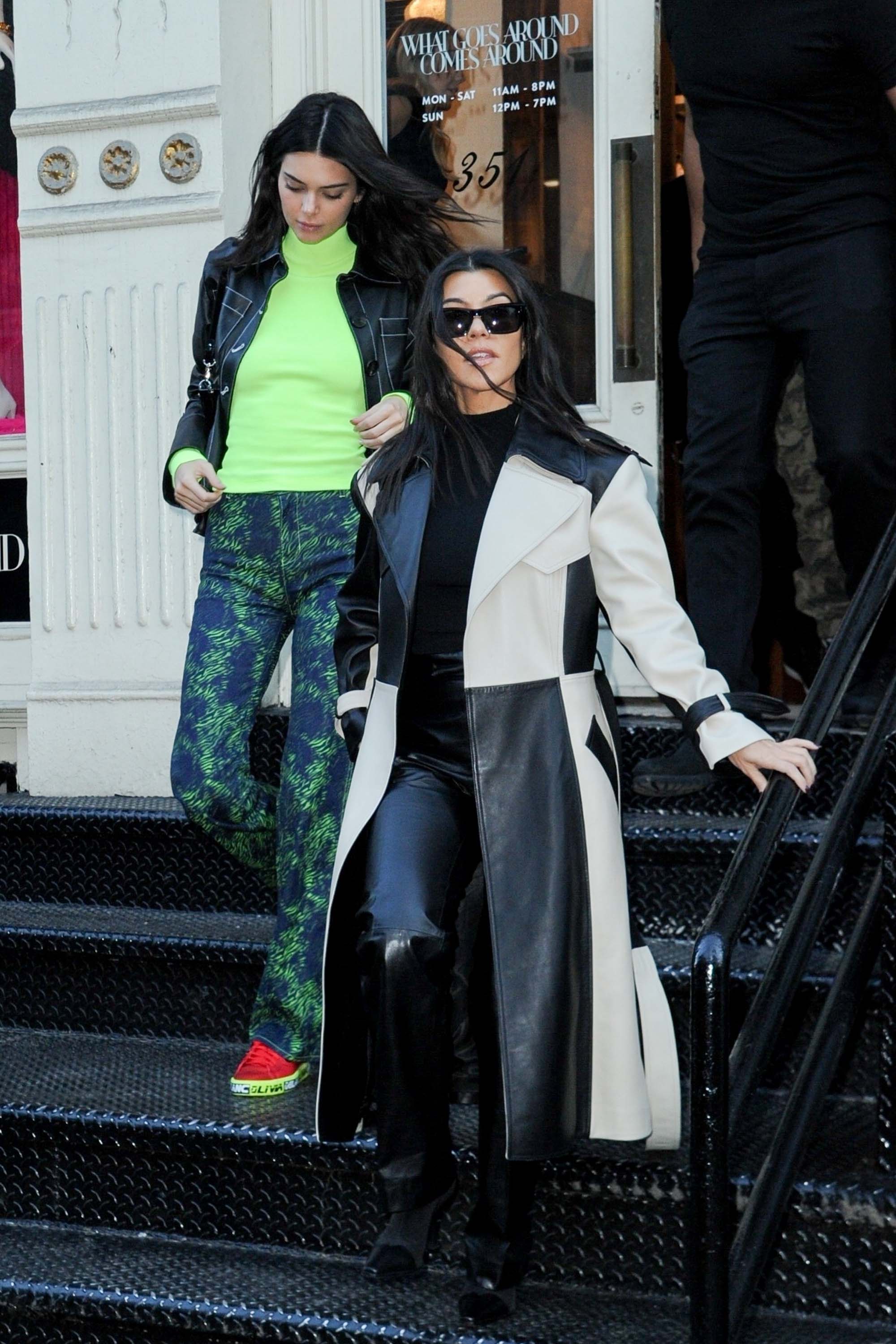 Kendall Jenner & Kourtney Kardashian spend the afternoon shopping