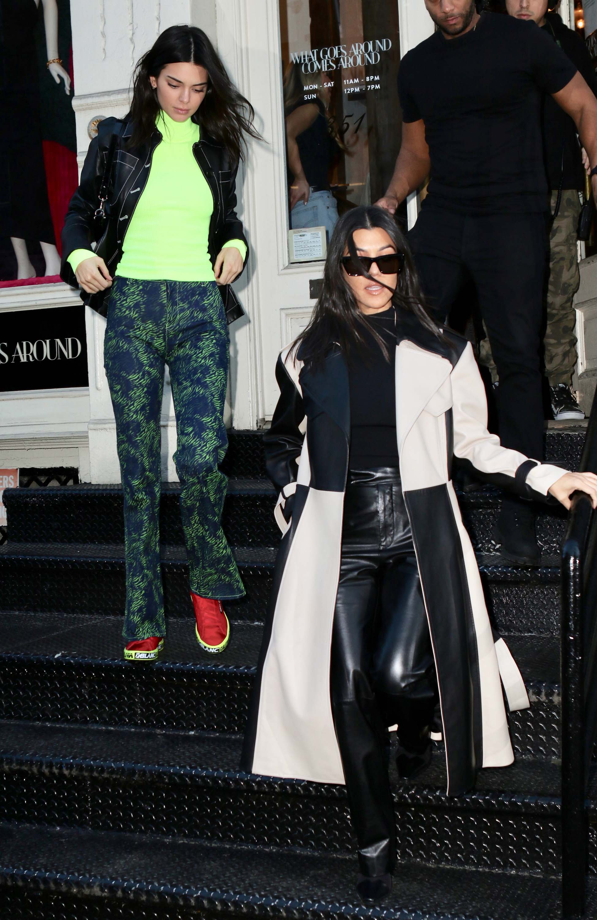 Kendall Jenner & Kourtney Kardashian spend the afternoon shopping