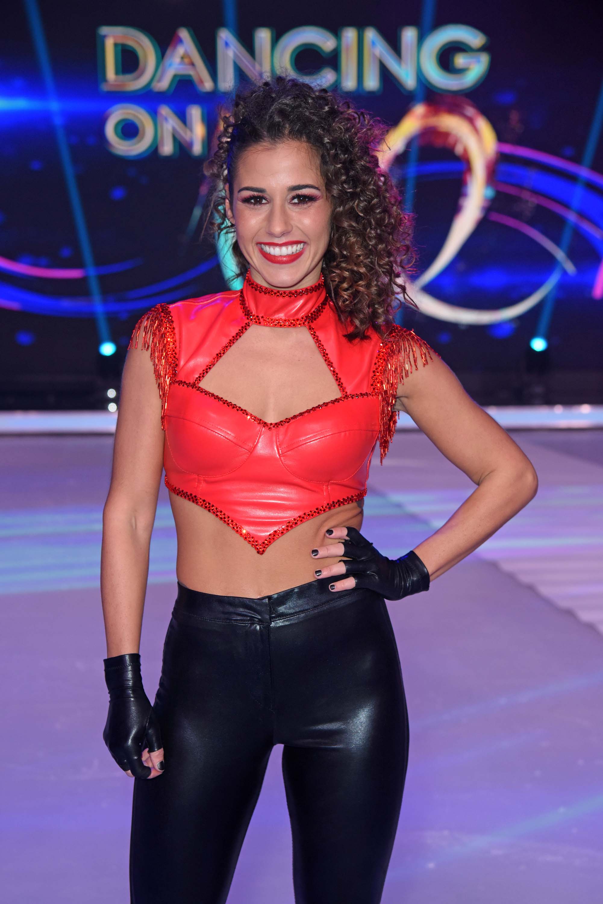 Sarah Lombardi attends Sat.1 Live TV Show ‘Dancing on Ice’