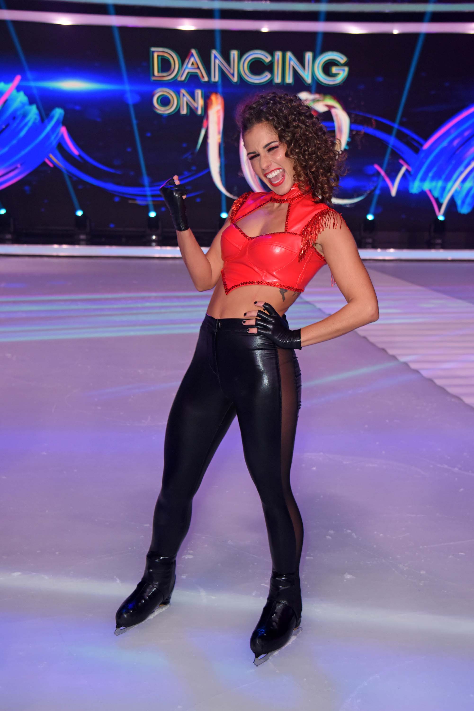 Sarah Lombardi attends Sat.1 Live TV Show ‘Dancing on Ice’