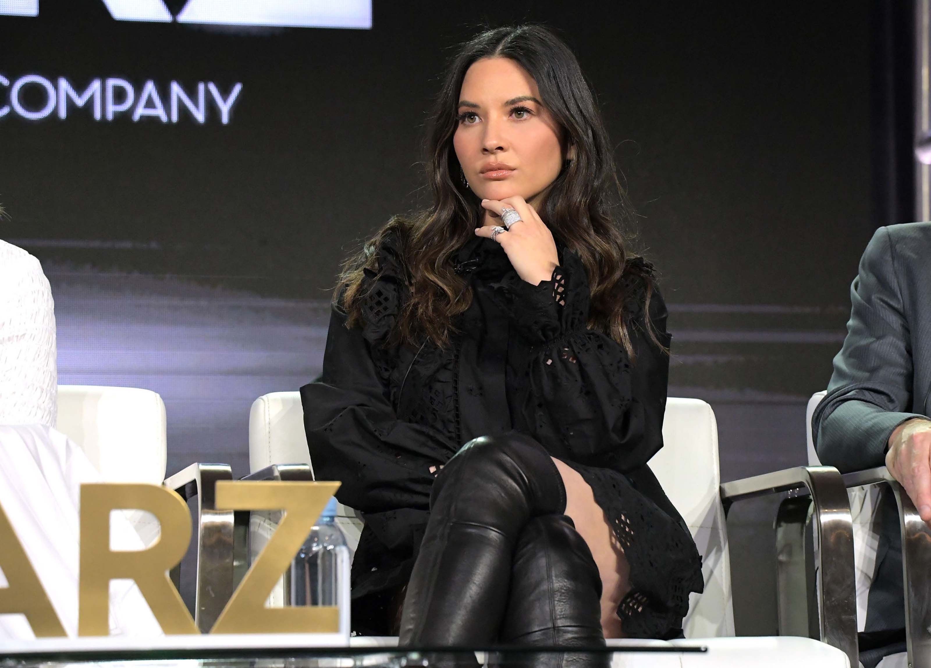 Olivia Munn attends Starz Winter TCA Panel & All-Star After Party