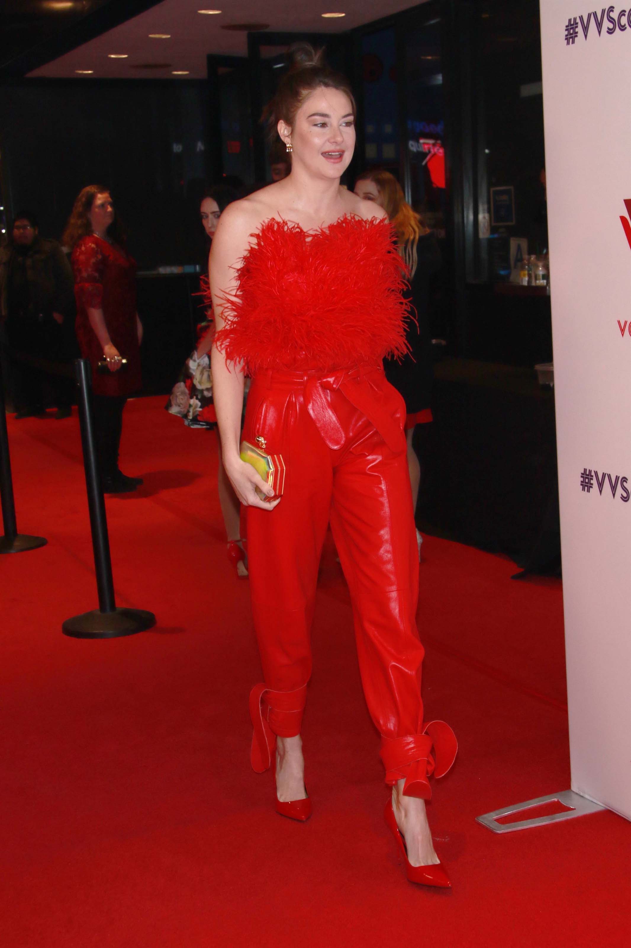 Shailene Woodley attends Virgin Voyages Scarlet Night Celebration
