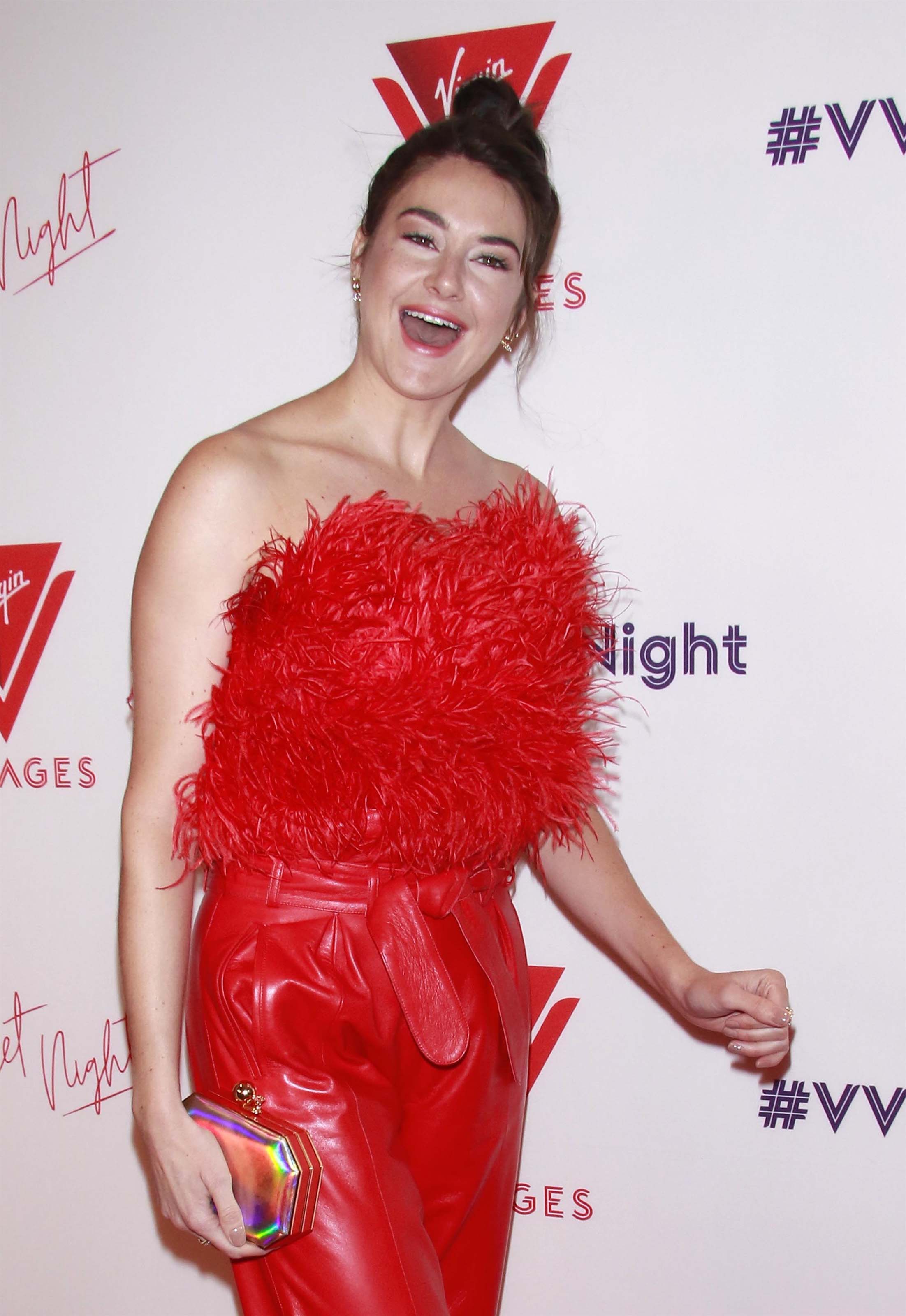 Shailene Woodley attends Virgin Voyages Scarlet Night Celebration