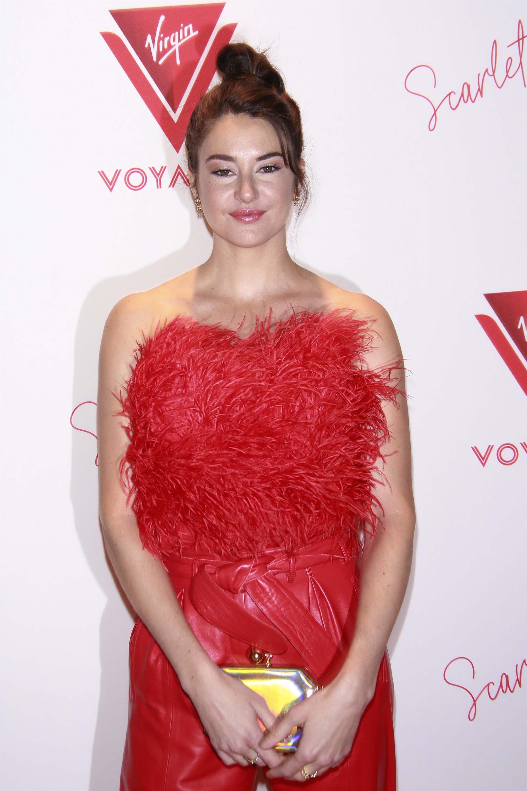 Shailene Woodley attends Virgin Voyages Scarlet Night Celebration