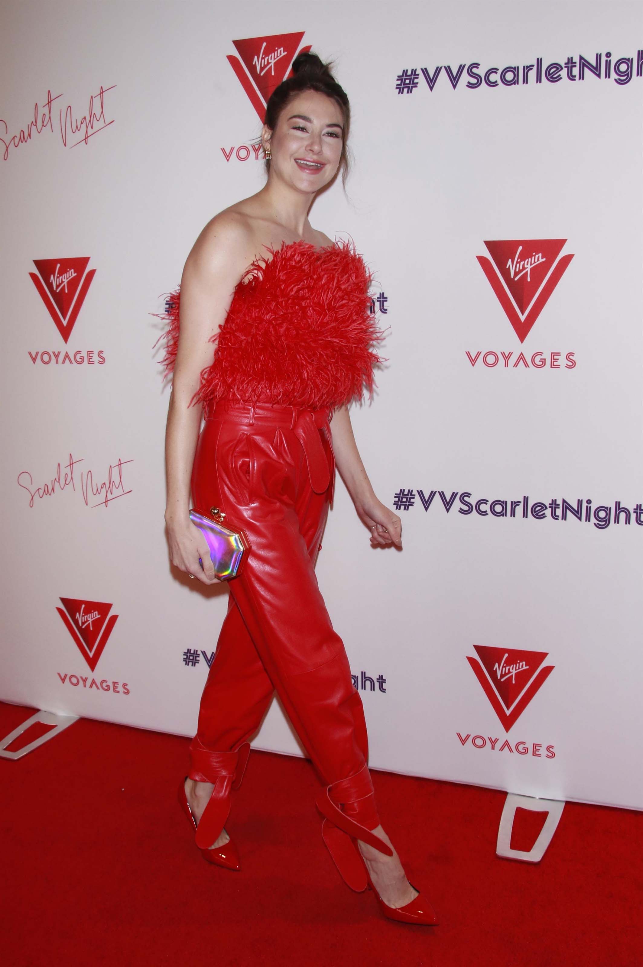 Shailene Woodley attends Virgin Voyages Scarlet Night Celebration