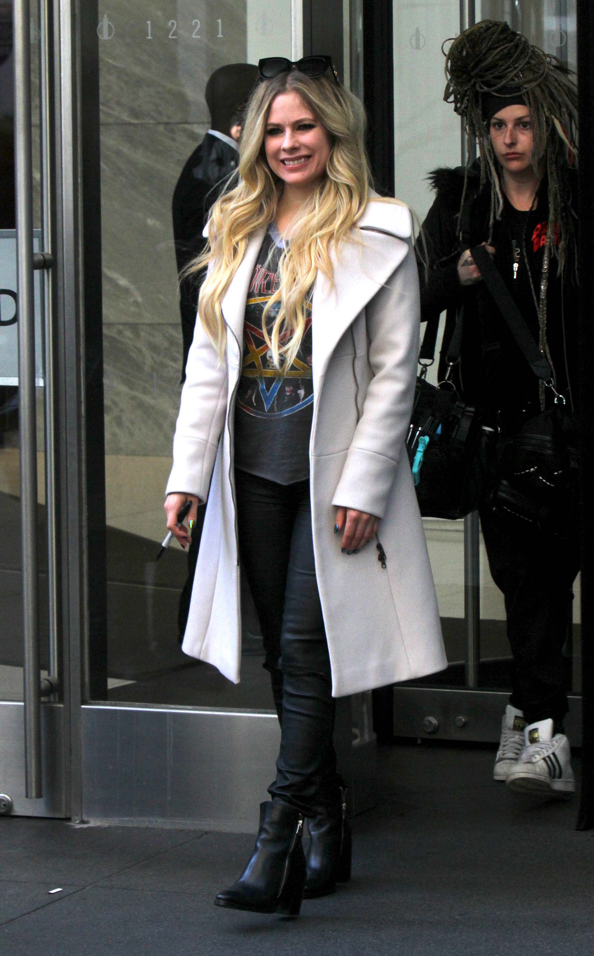 Avril Lavigne out and about in NYC