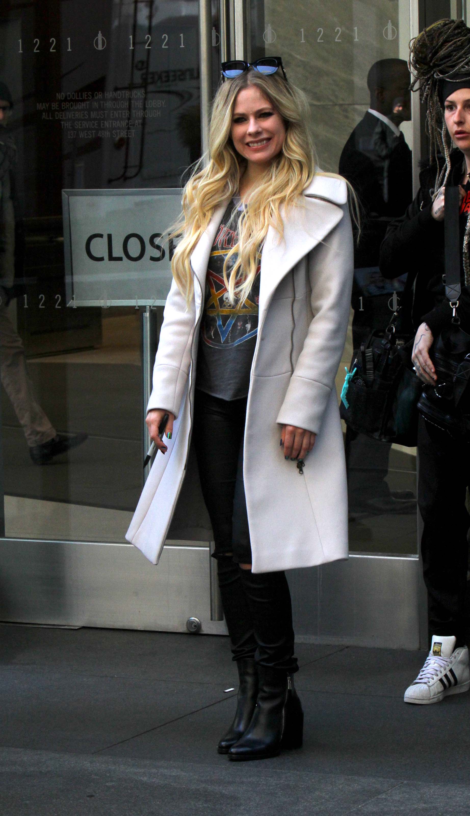 Avril Lavigne out and about in NYC