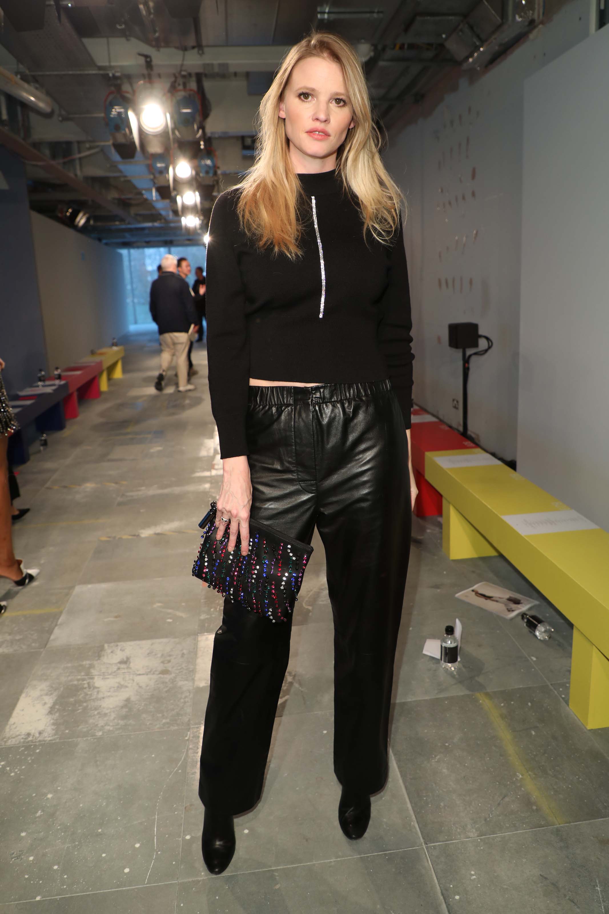 Lara Stone attends Christopher Kane Show