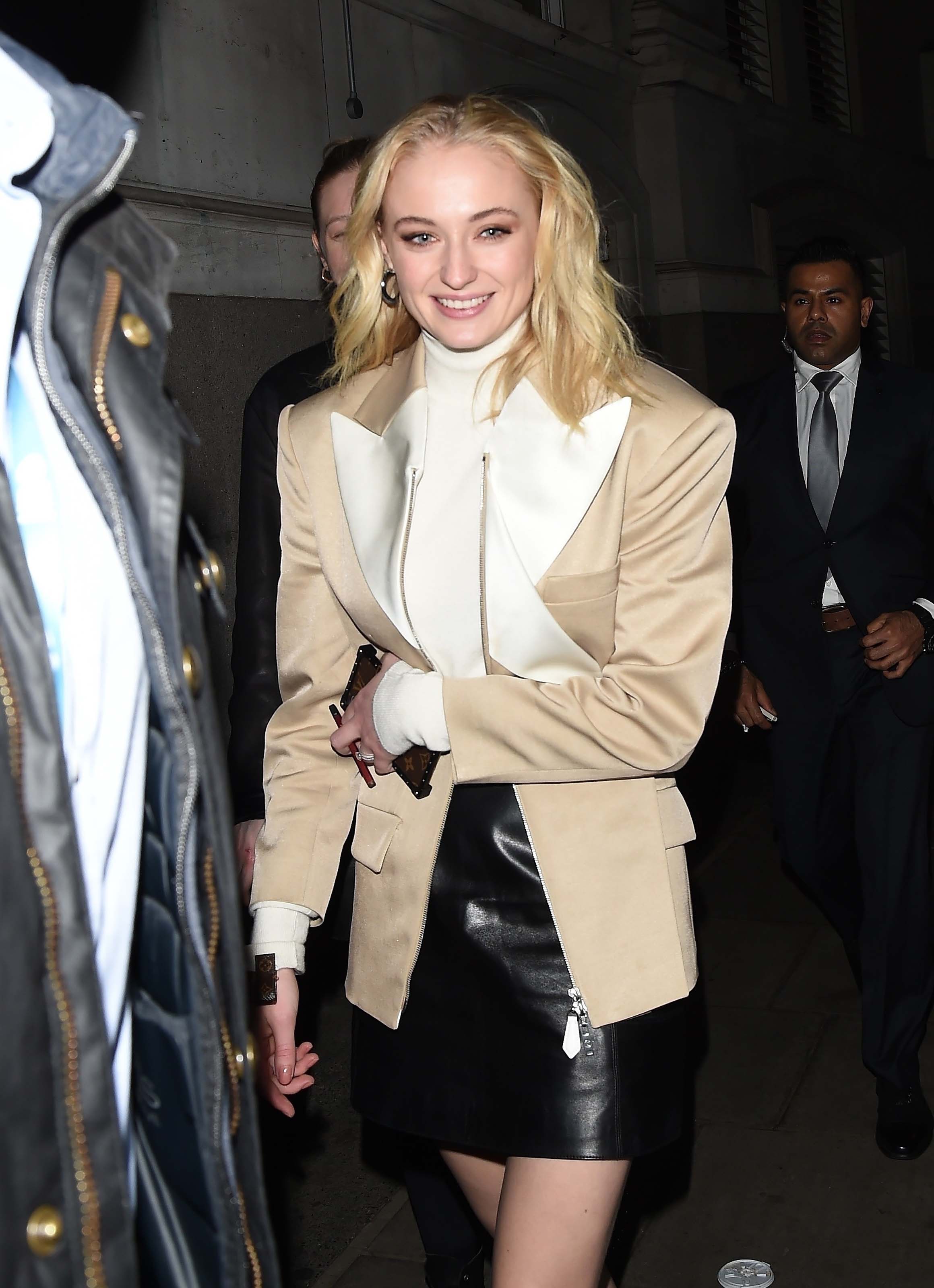 Sophie Turner seen leaving the Corinthia hotel