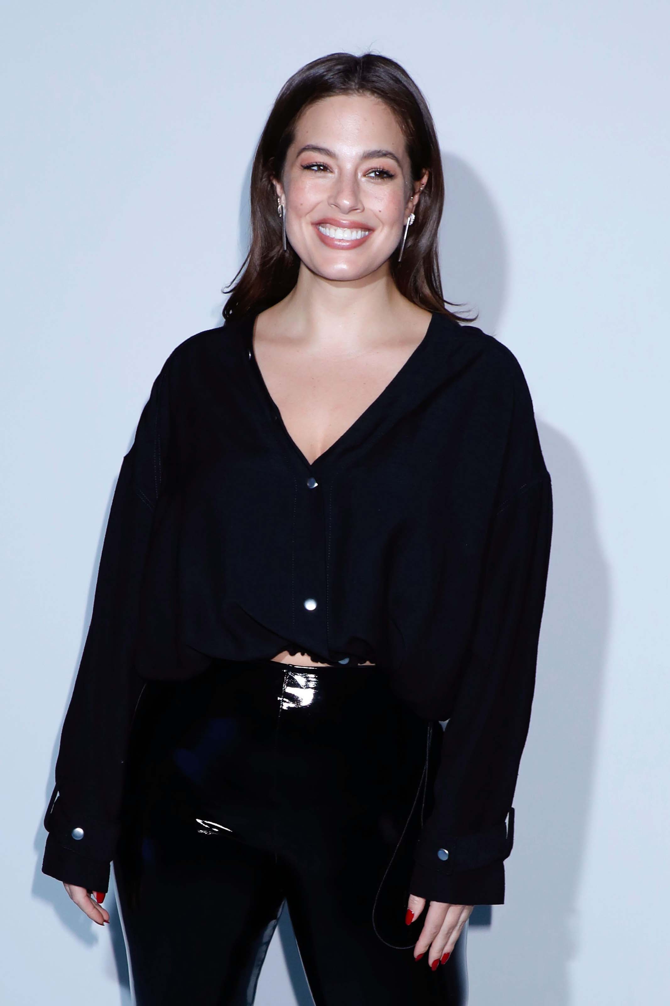 Ashley Graham leaving the Phillip Lim Fashion Show