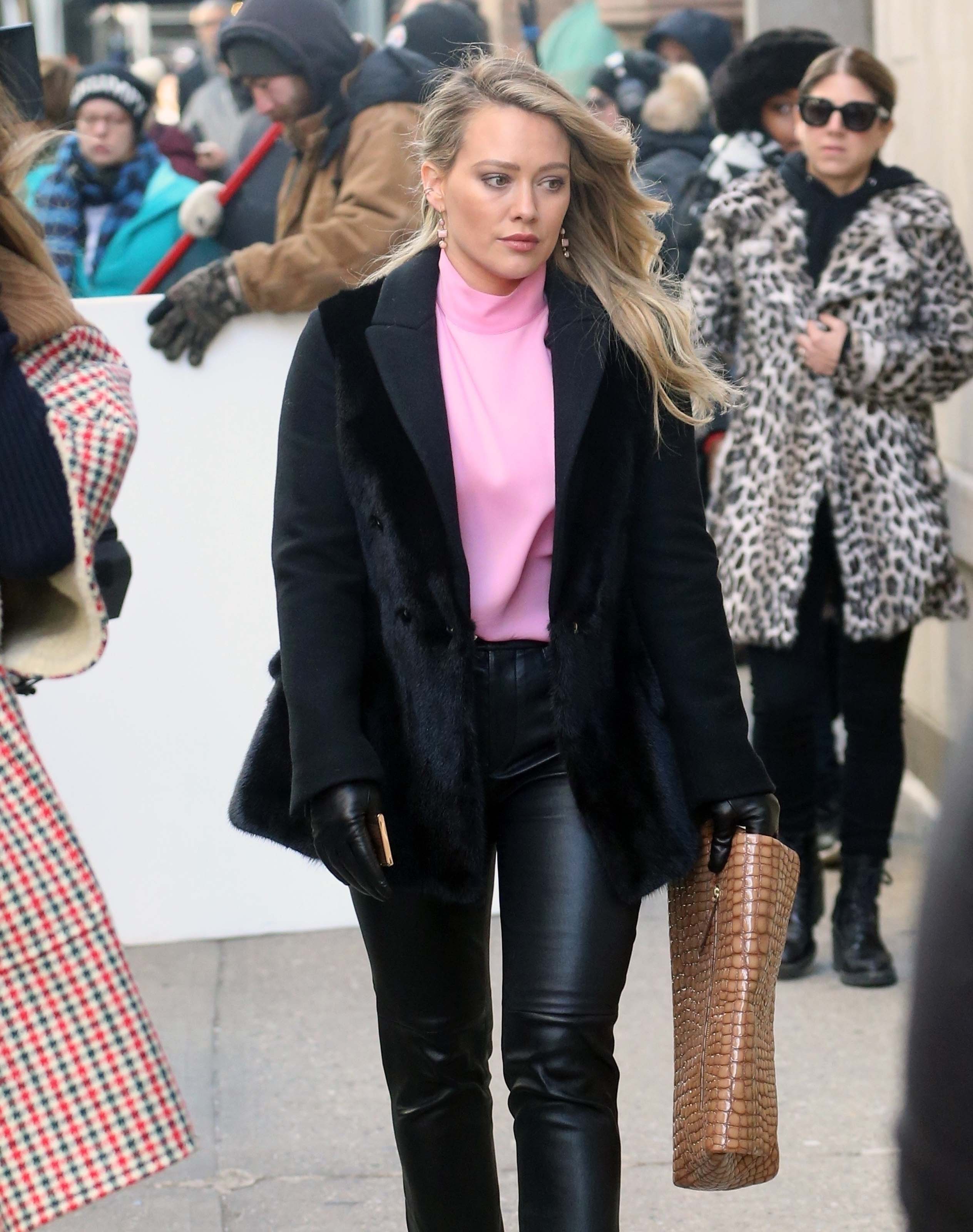 Hilary Duff filming Younger in Brooklyn