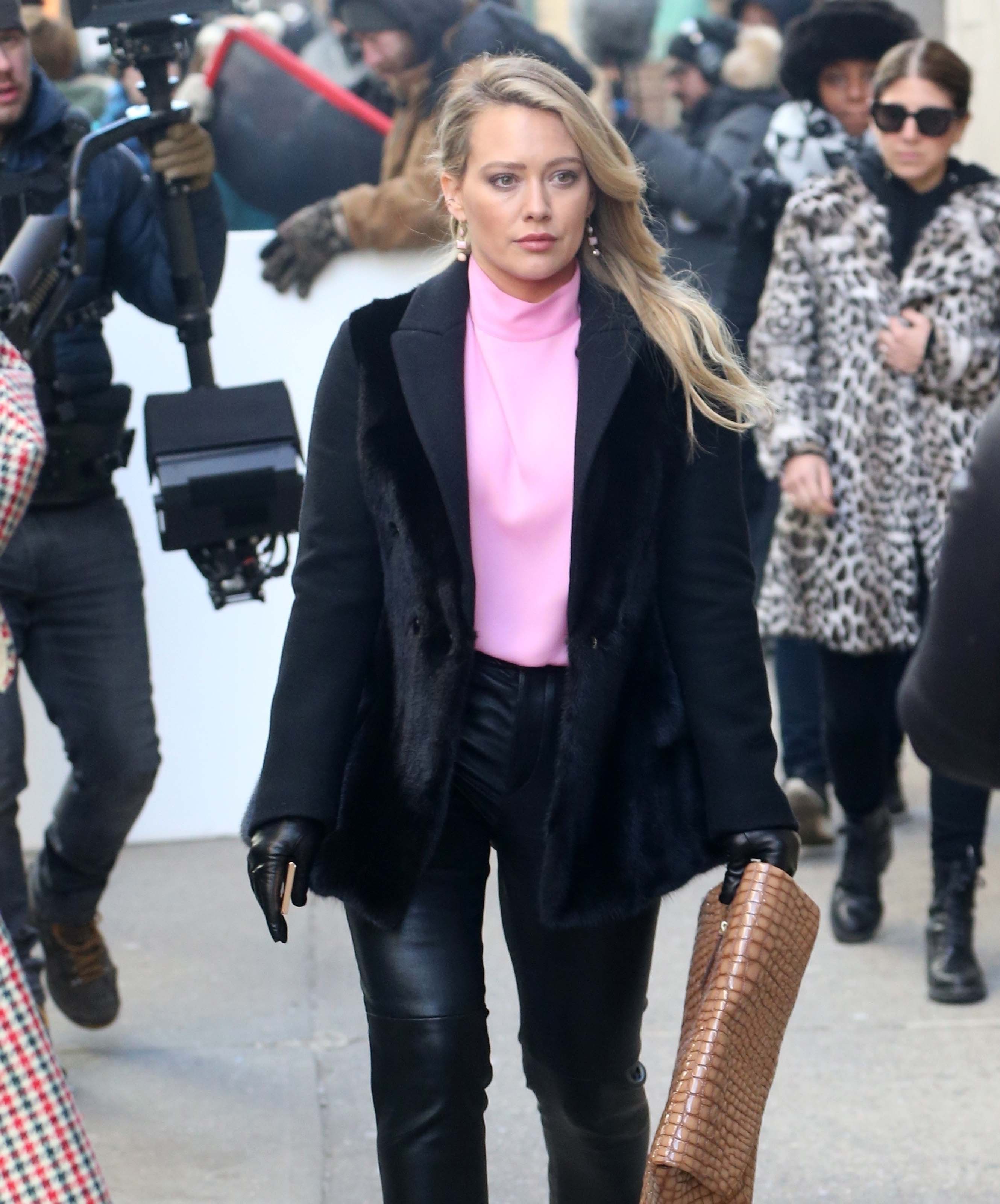 Hilary Duff filming Younger in Brooklyn