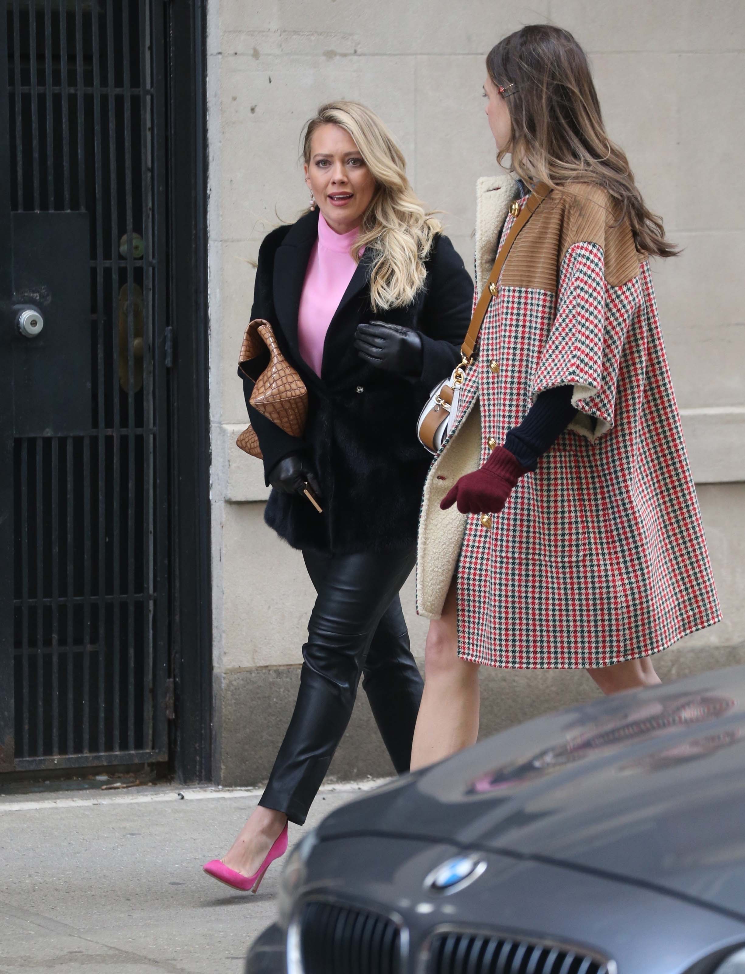 Hilary Duff filming Younger in Brooklyn