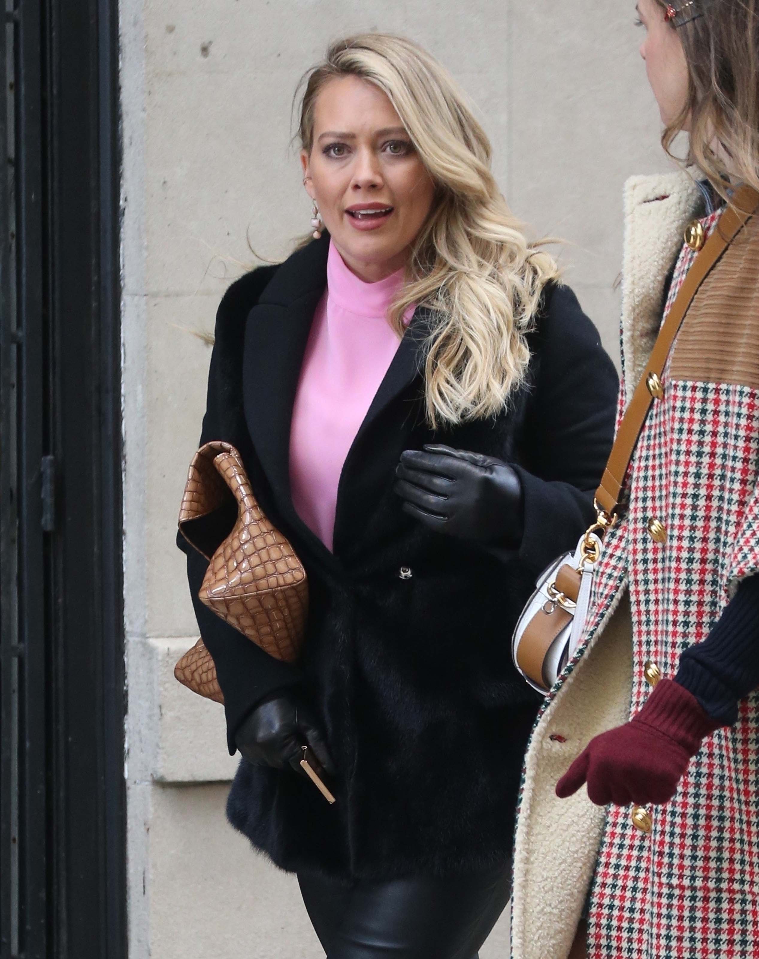 Hilary Duff filming Younger in Brooklyn