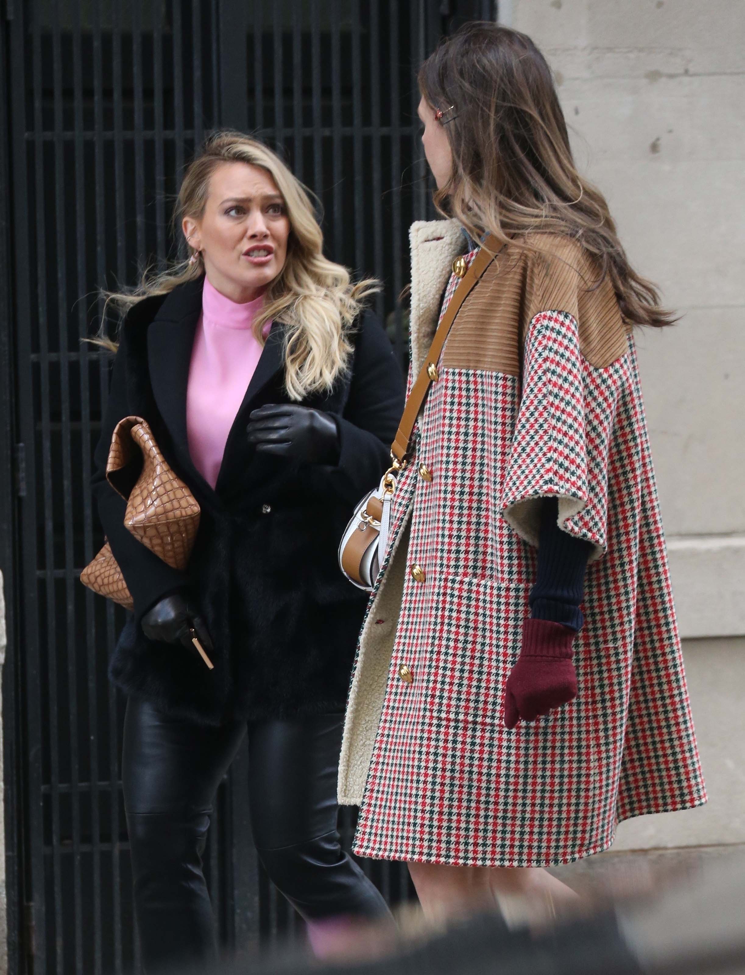 Hilary Duff filming Younger in Brooklyn