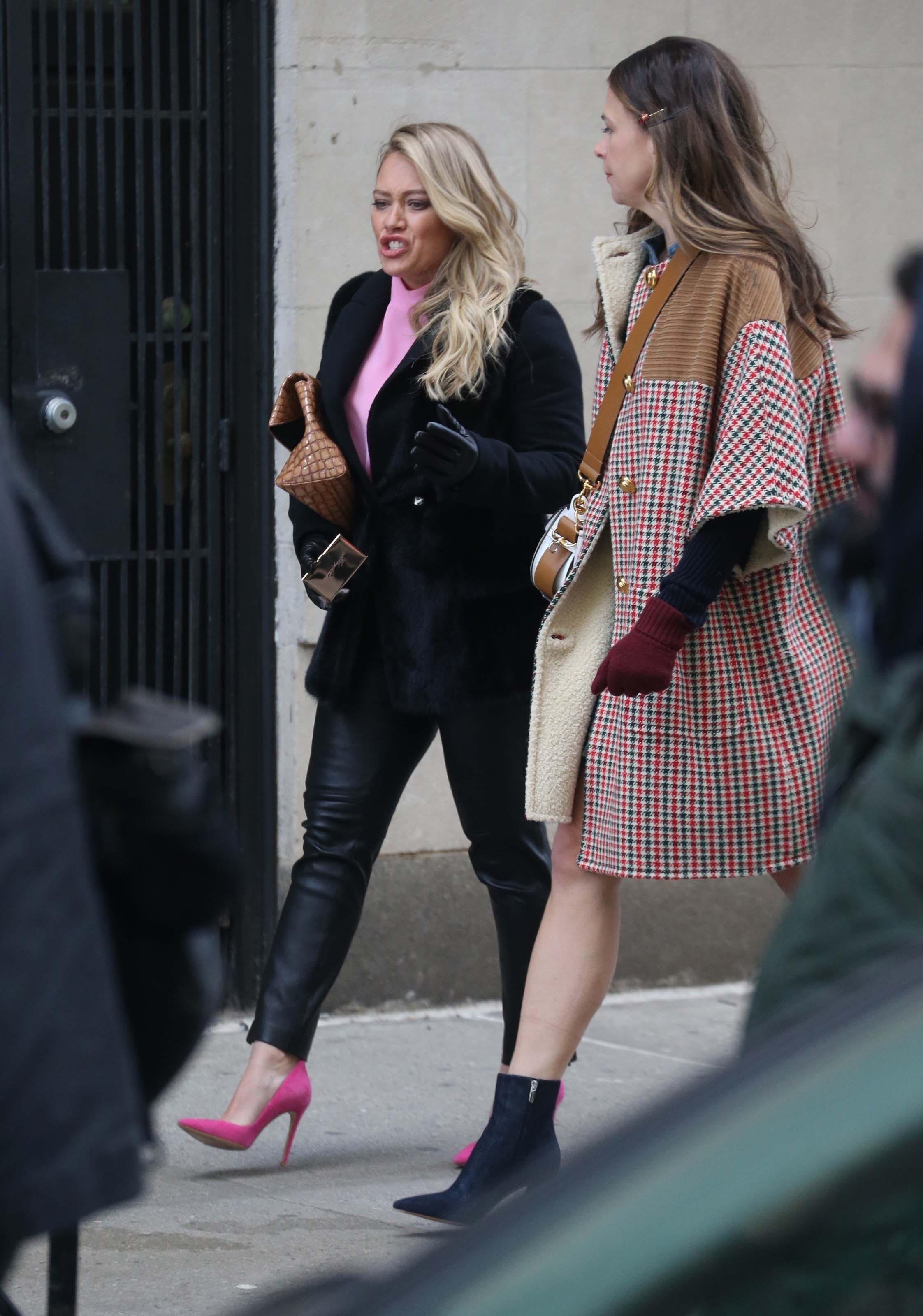 Hilary Duff filming Younger in Brooklyn