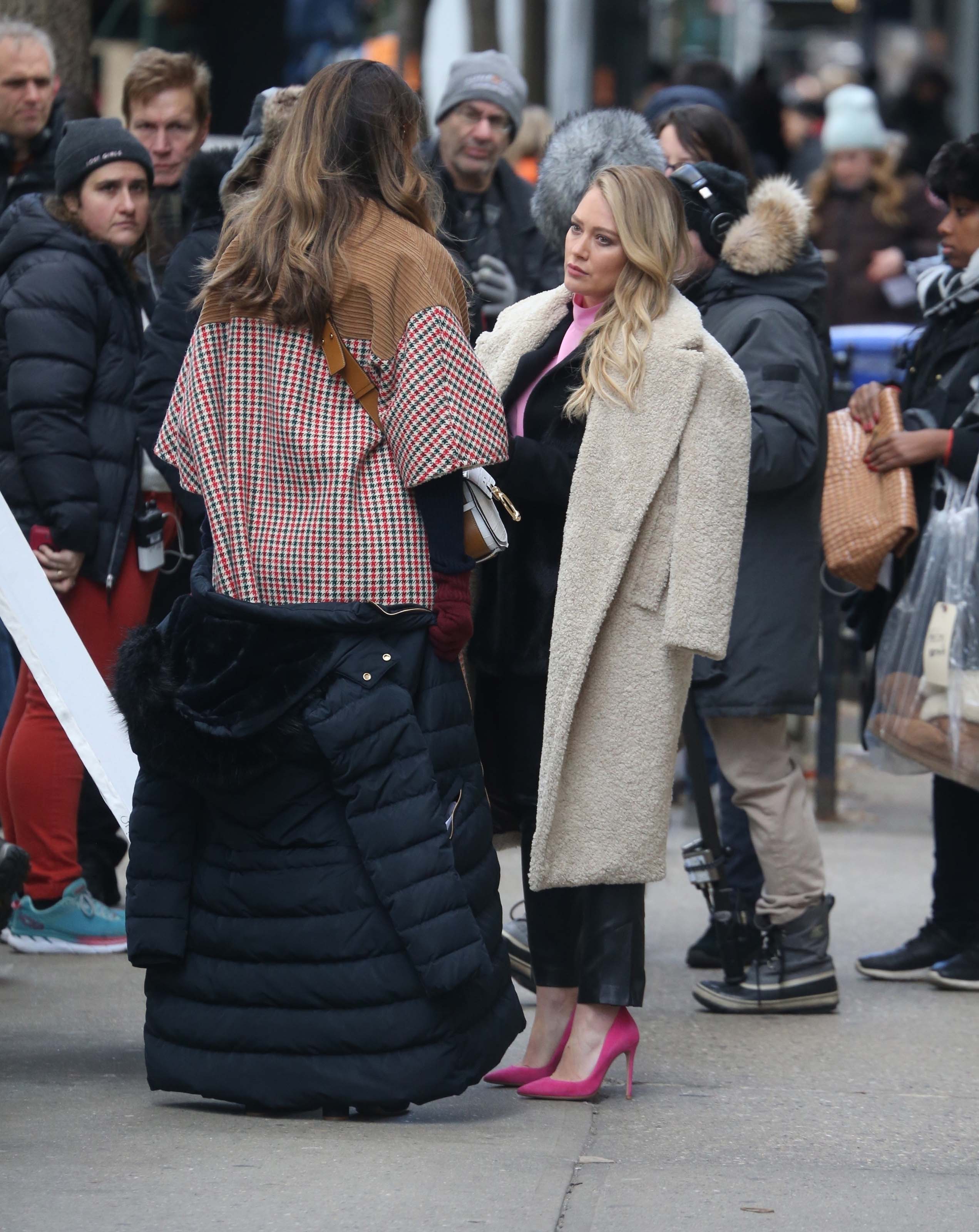 Hilary Duff filming Younger in Brooklyn