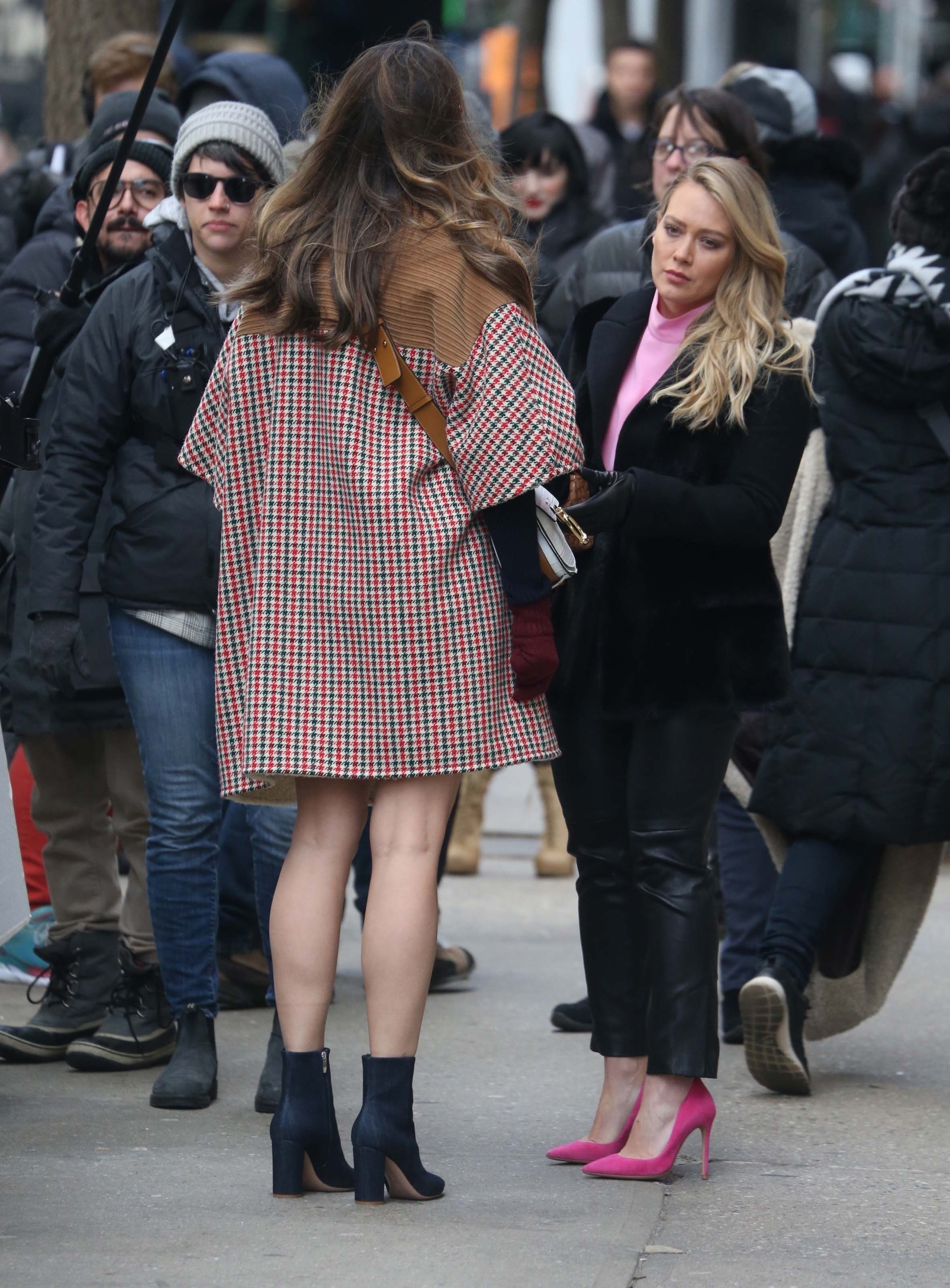 Hilary Duff filming Younger in Brooklyn