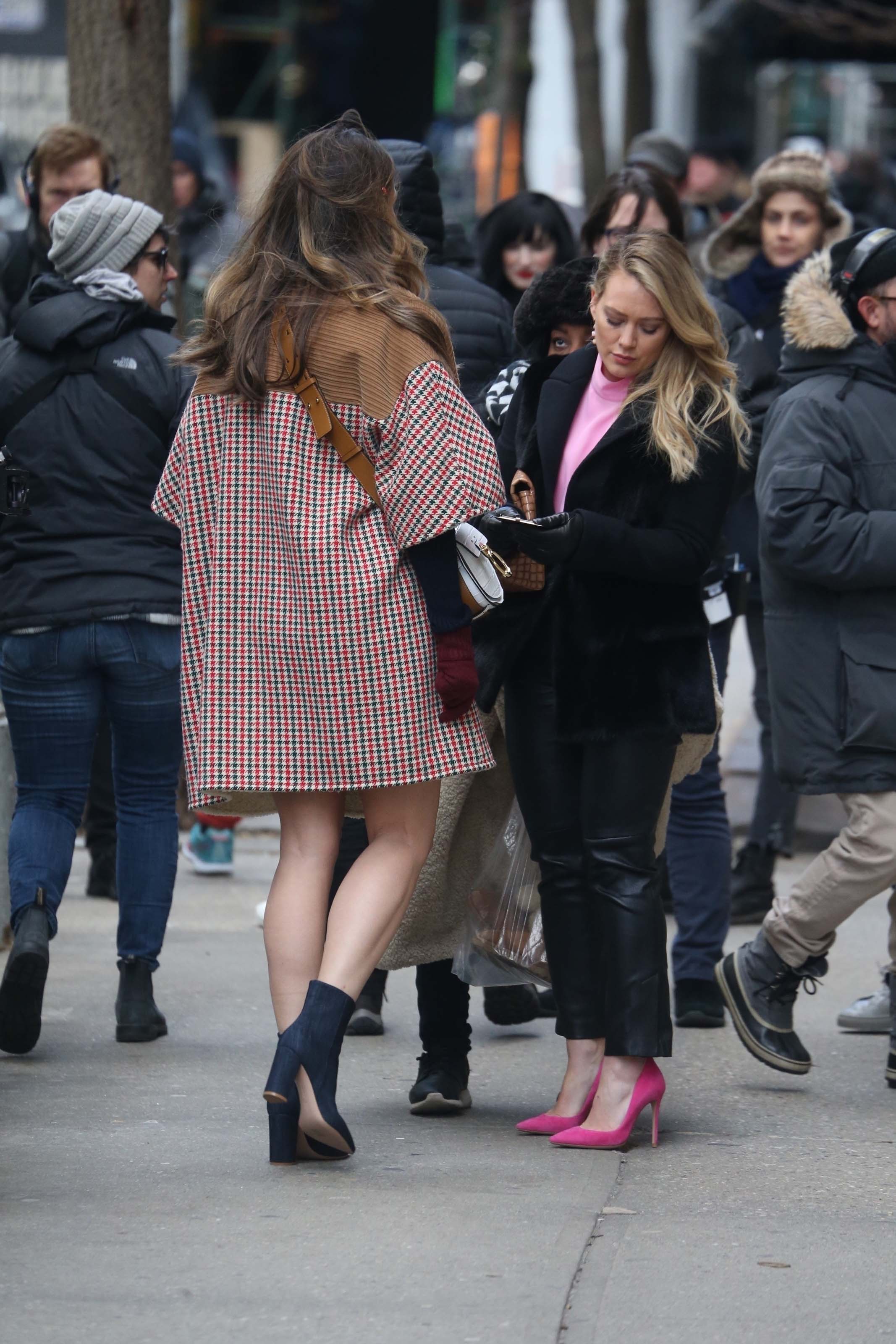 Hilary Duff filming Younger in Brooklyn