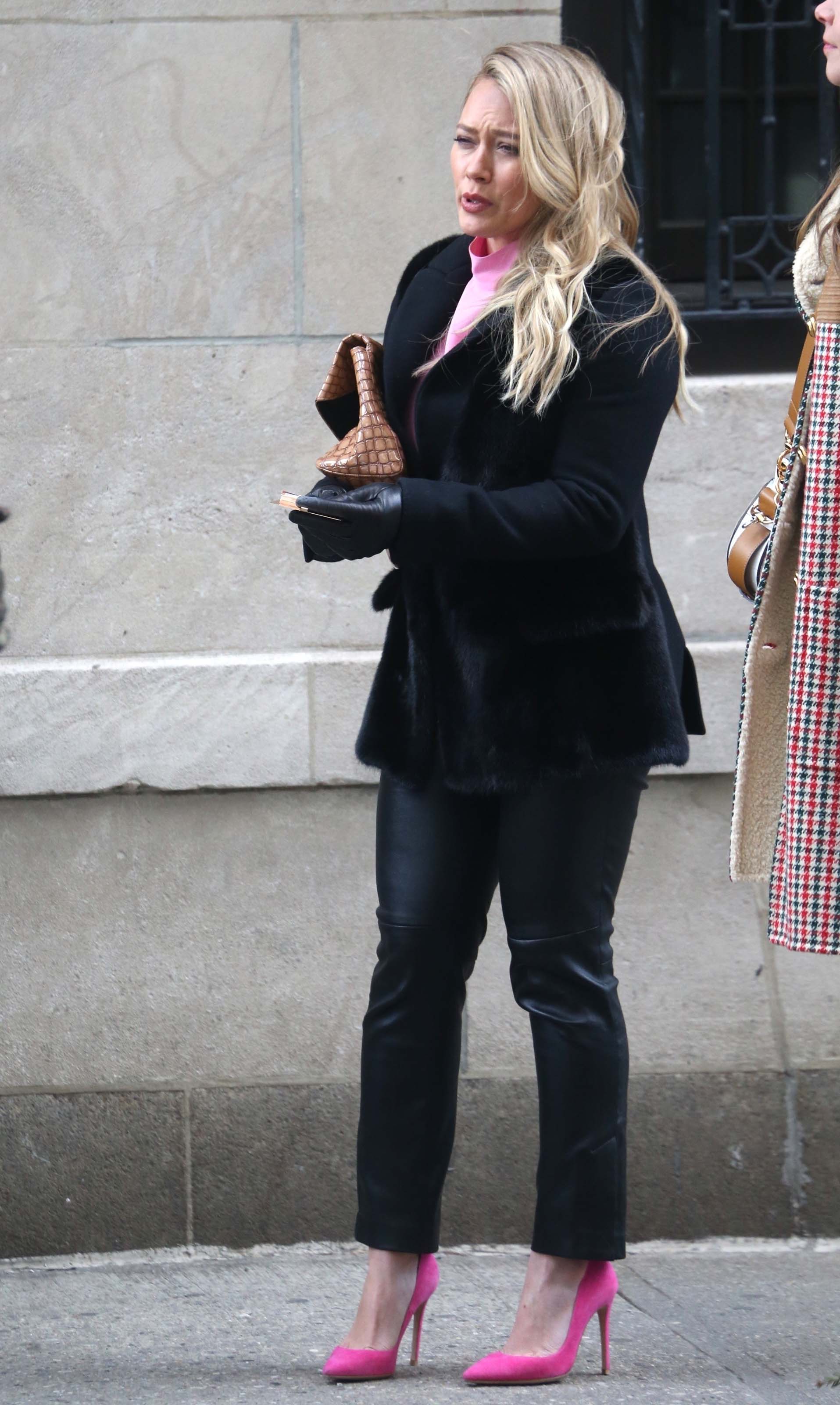 Hilary Duff filming Younger in Brooklyn