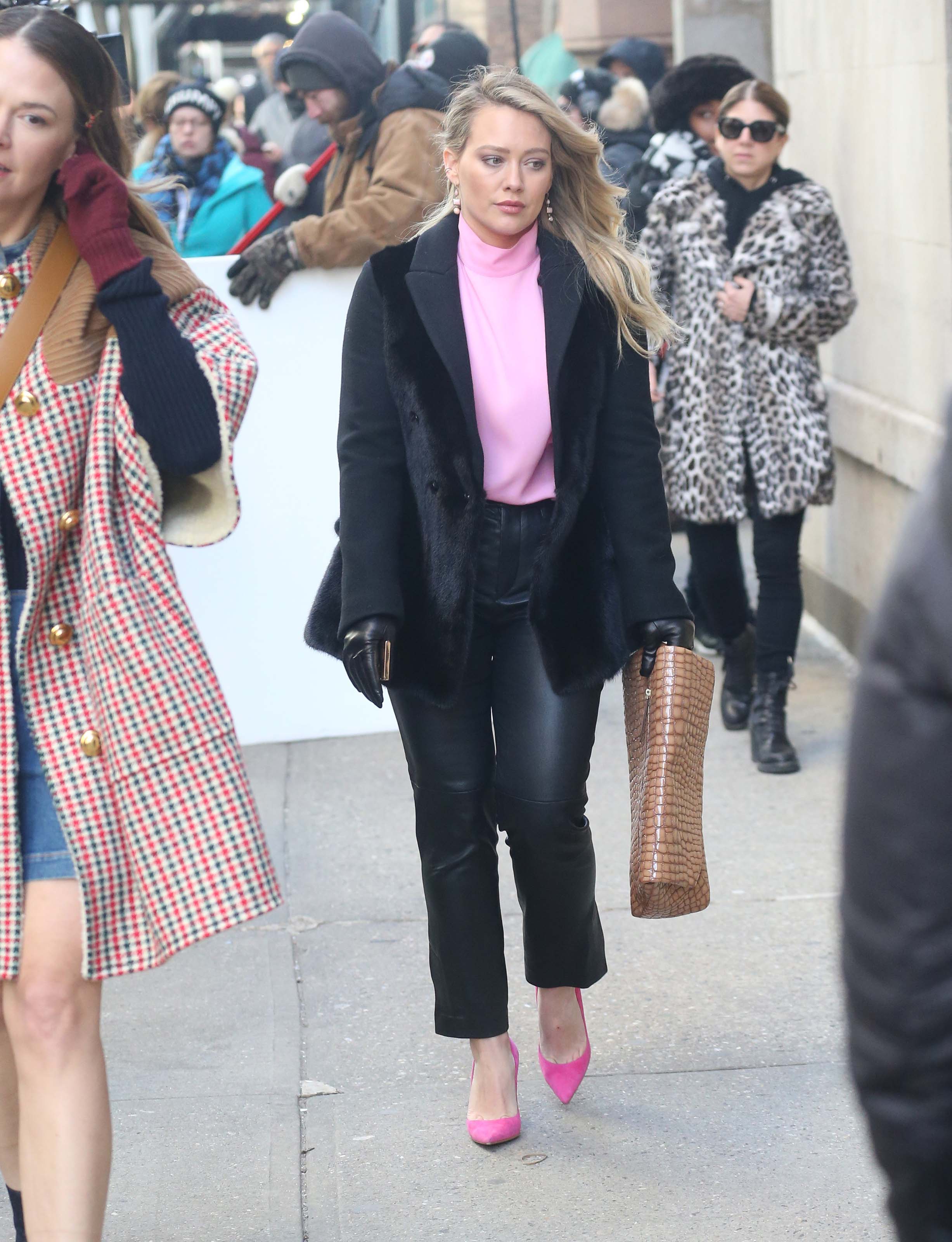 Hilary Duff filming Younger in Brooklyn