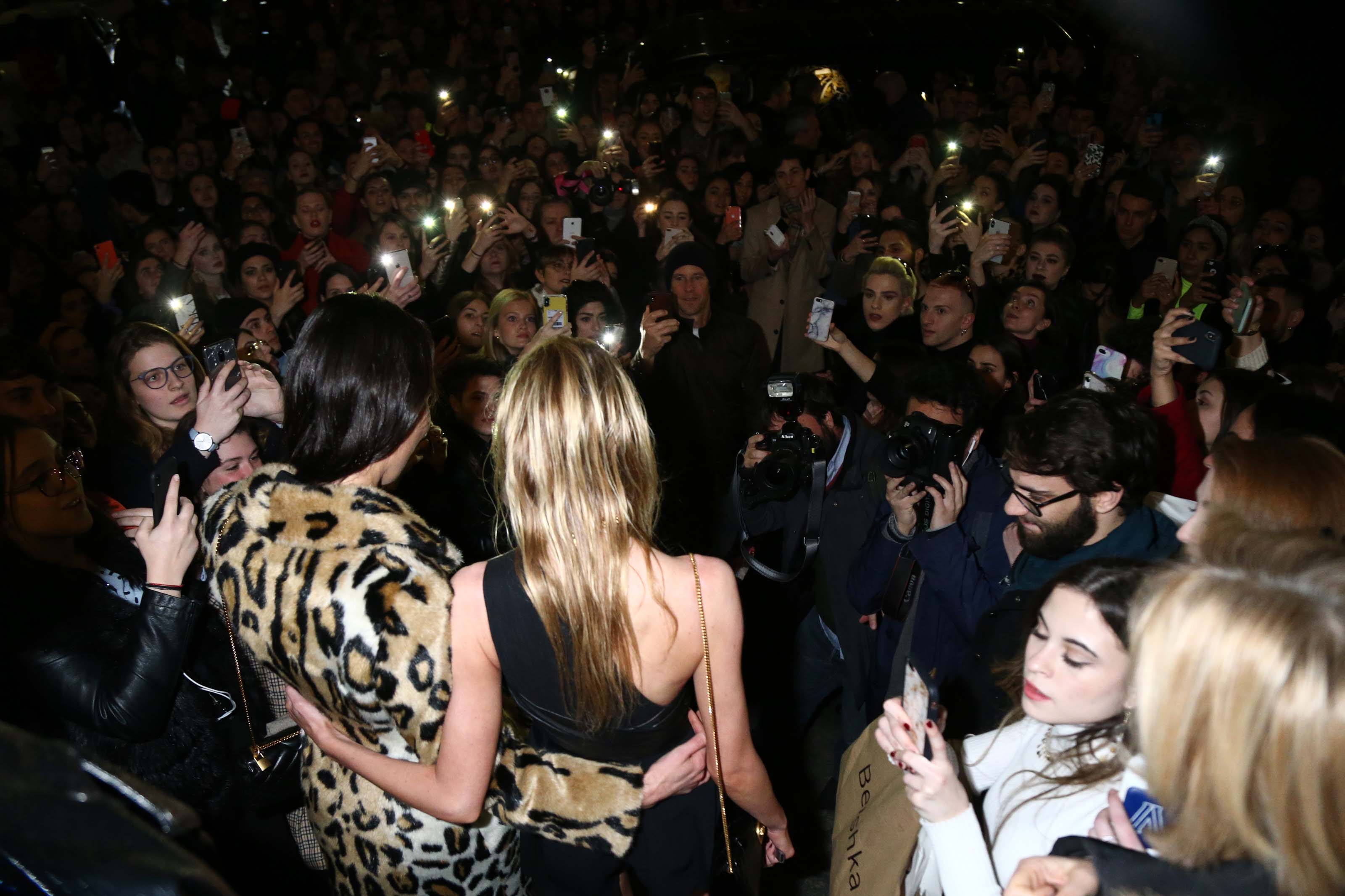 Stella Maxwell attends the dinner after Versace Show