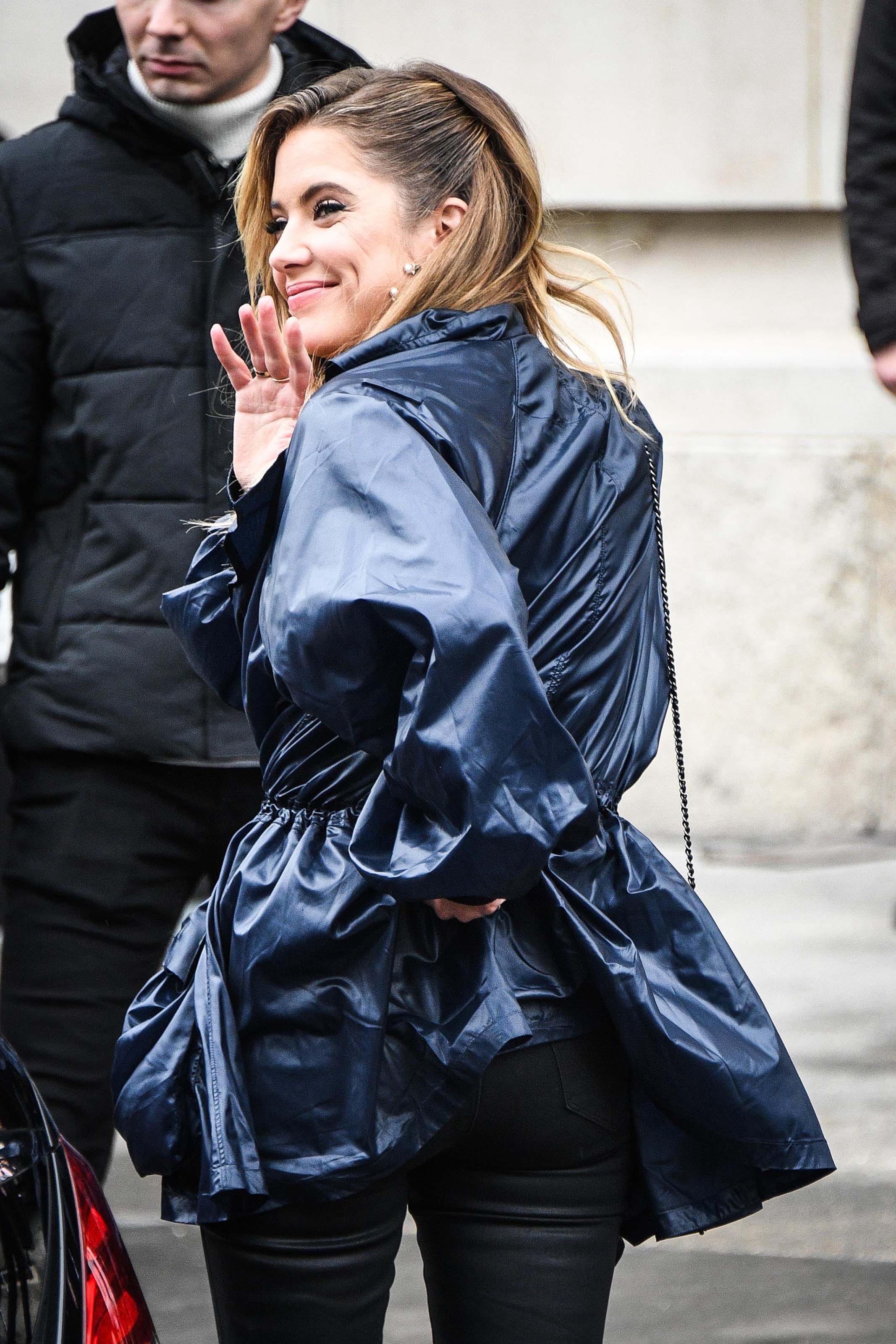 Ashley Benson leaves the Bristol hotel for the Chanel fashion show