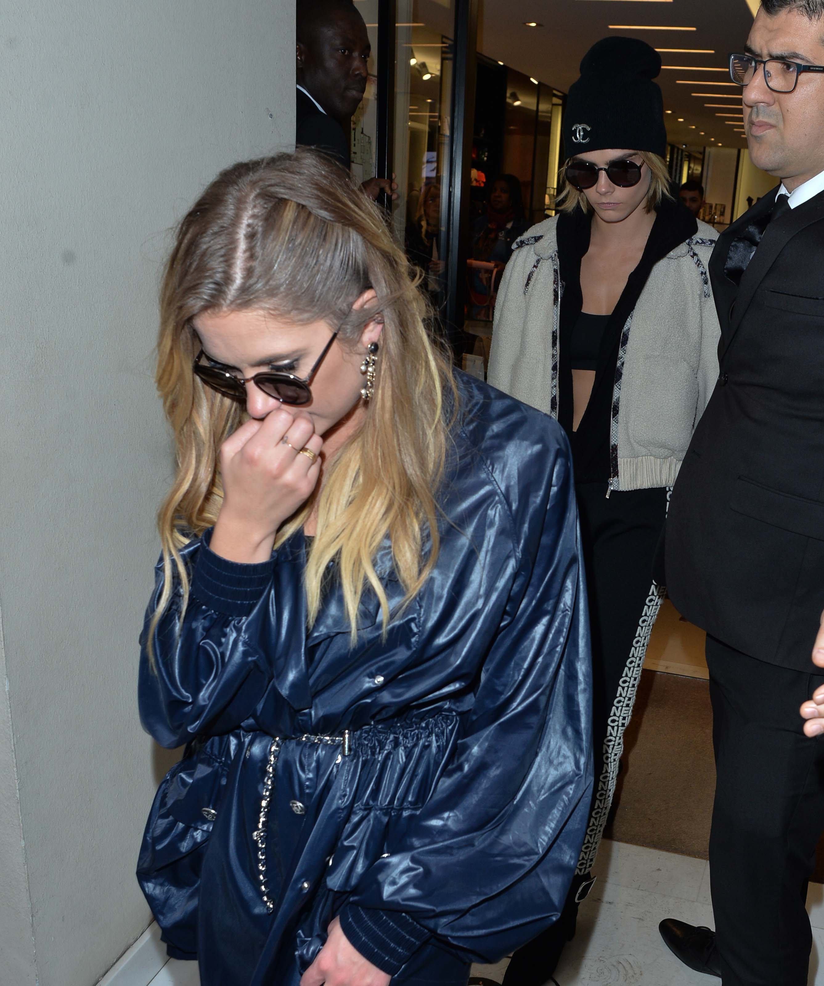 Ashley Benson leaves the Bristol hotel for the Chanel fashion show