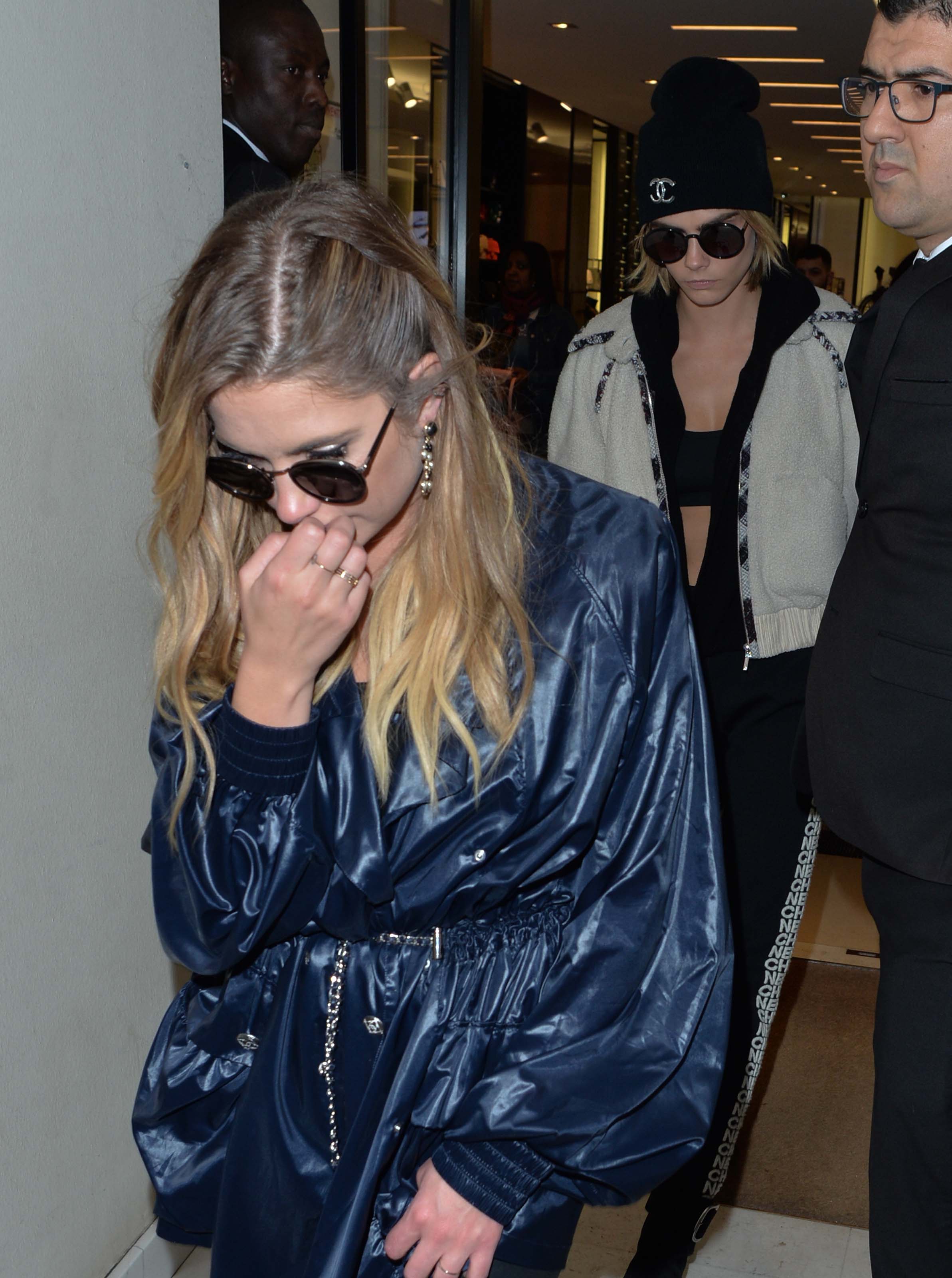 Ashley Benson leaves the Bristol hotel for the Chanel fashion show