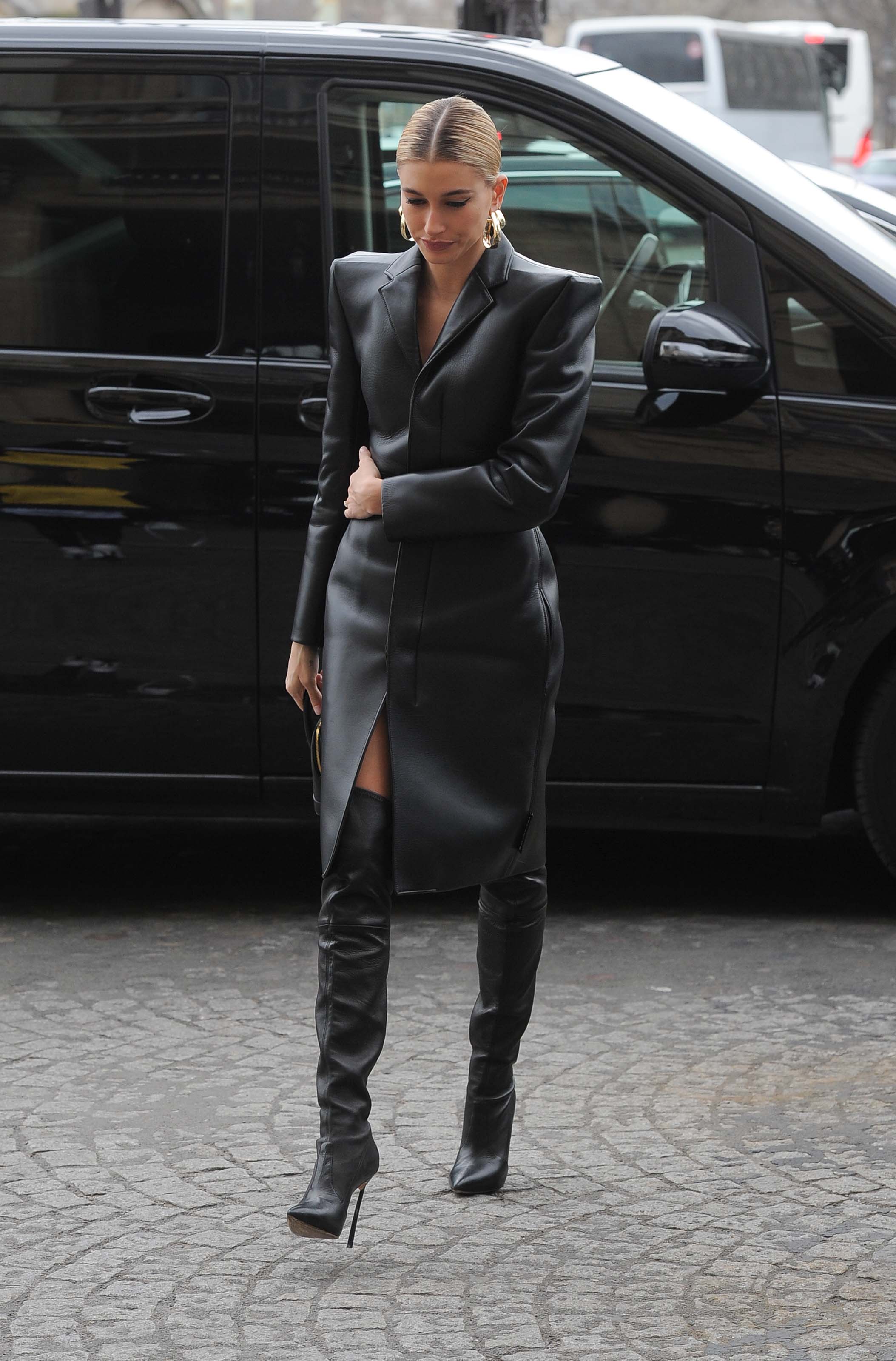 Hailey Baldwin out in Paris