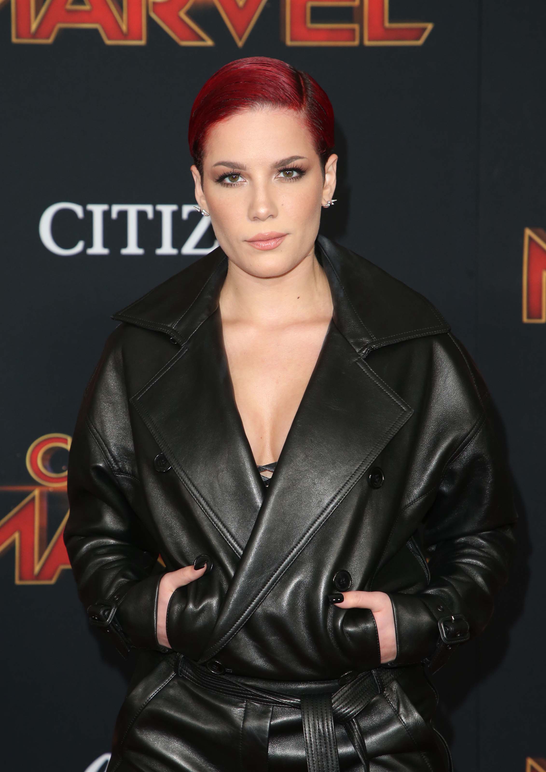 Halsey attends The World Premiere of Marvel Studios Captain Marvel