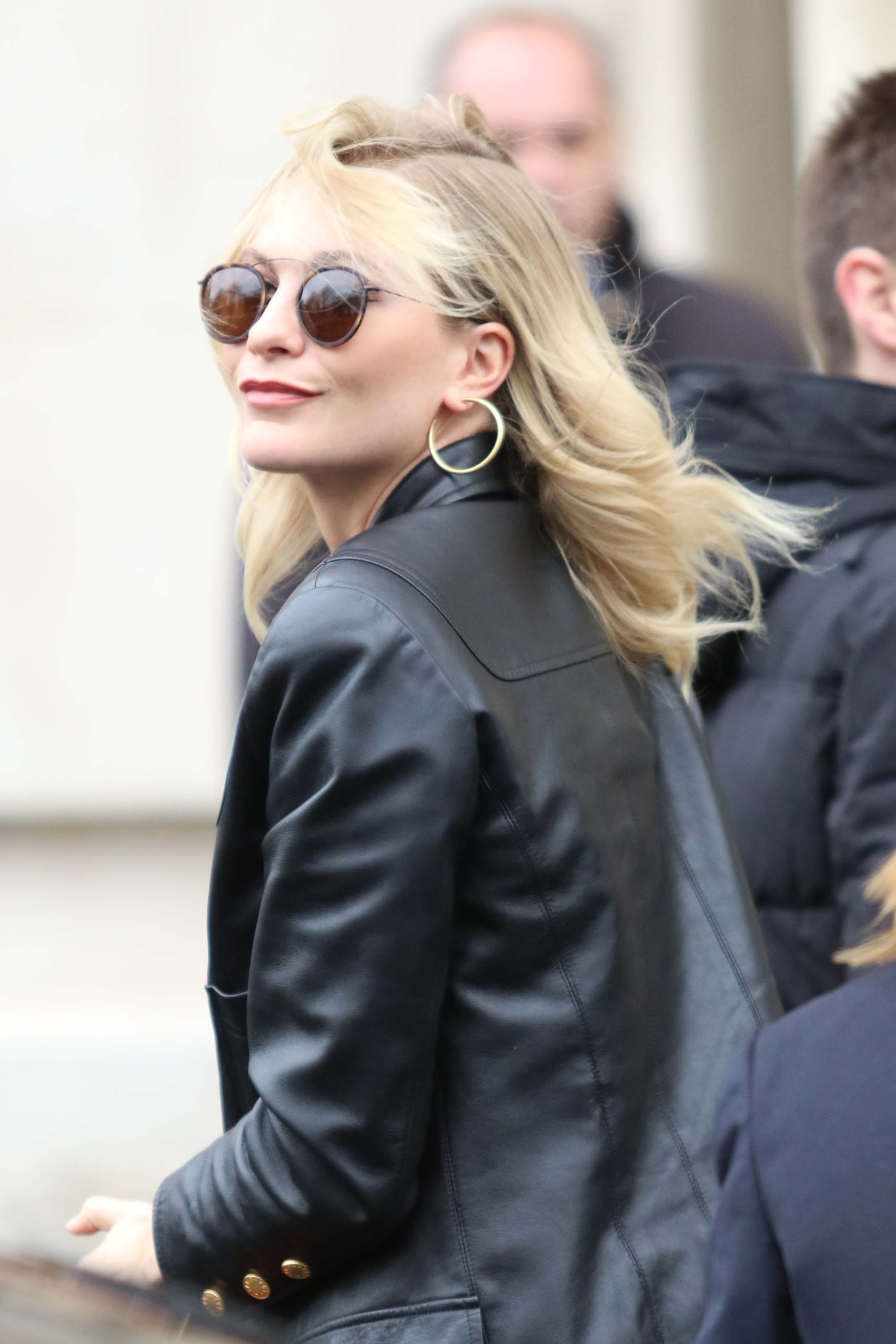 Poppy Delevingne outside The Bristol Hotel