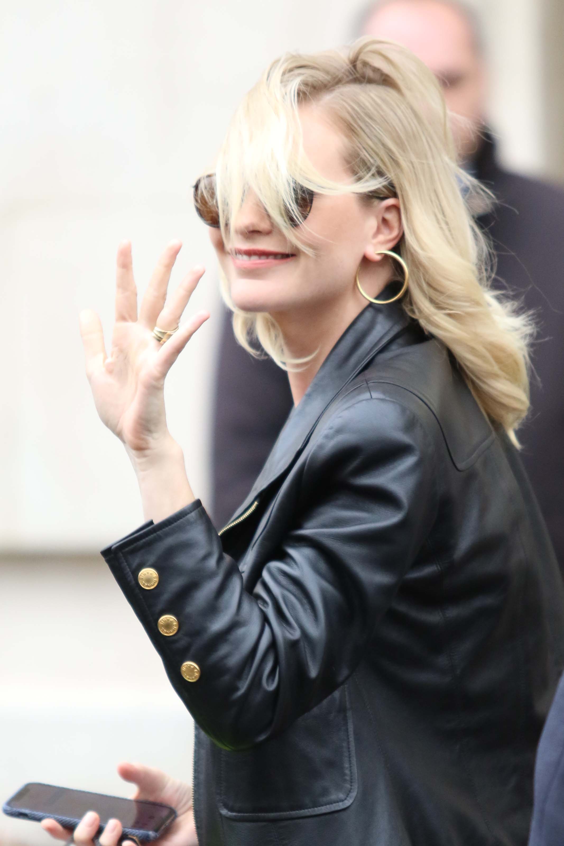 Poppy Delevingne outside The Bristol Hotel