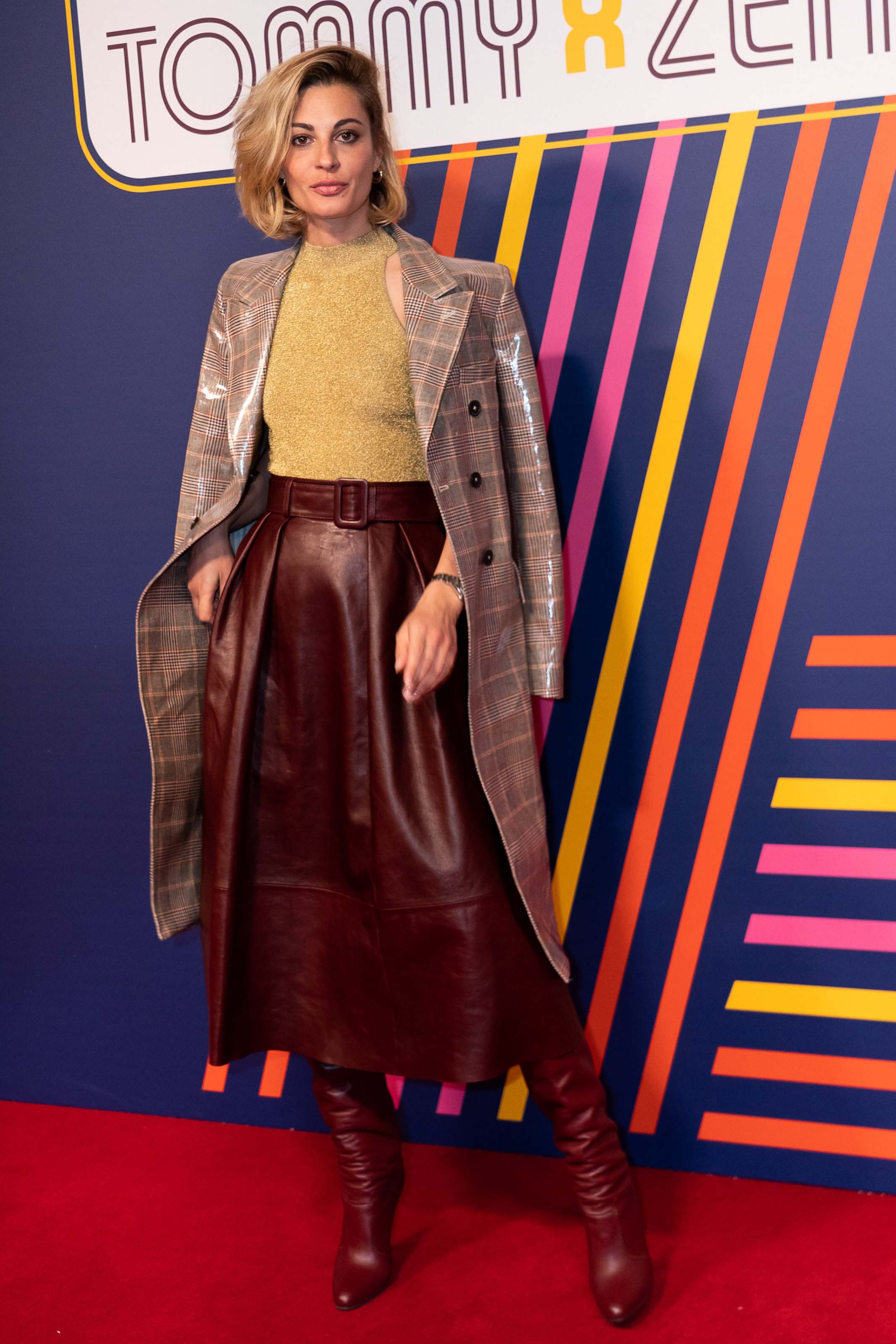 Sveva Alviti attends Tommy Hilfiger show