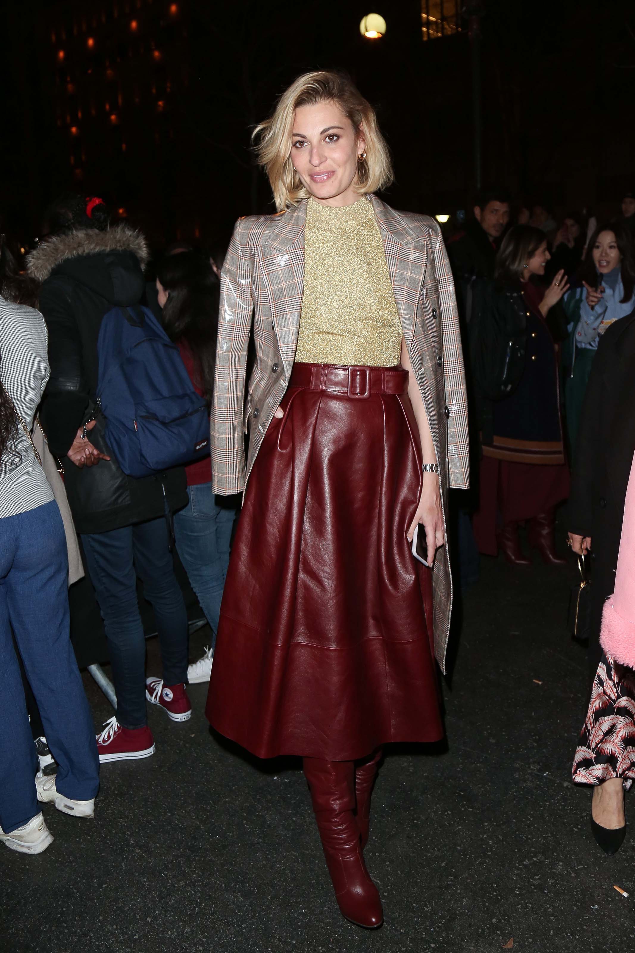 Sveva Alviti attends Tommy Hilfiger show