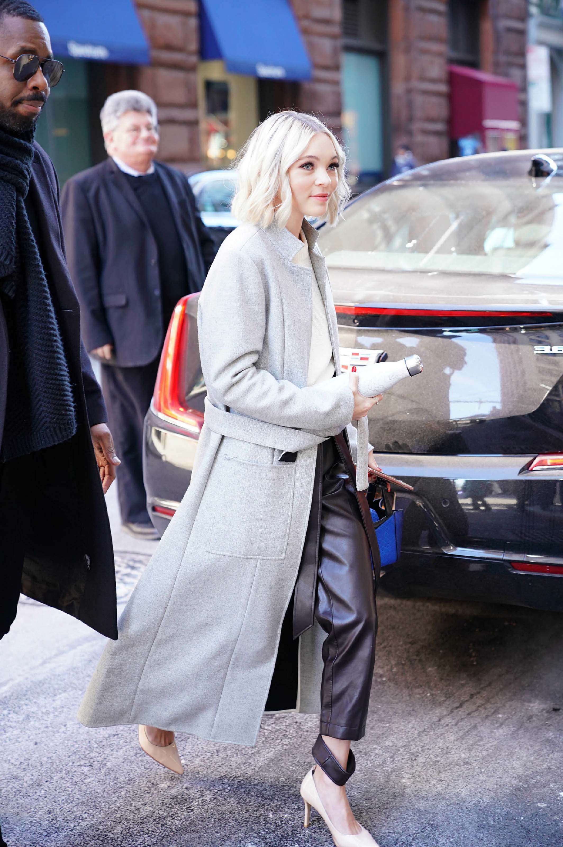 Taylor Hickson was seen arriving at AOL Build Series