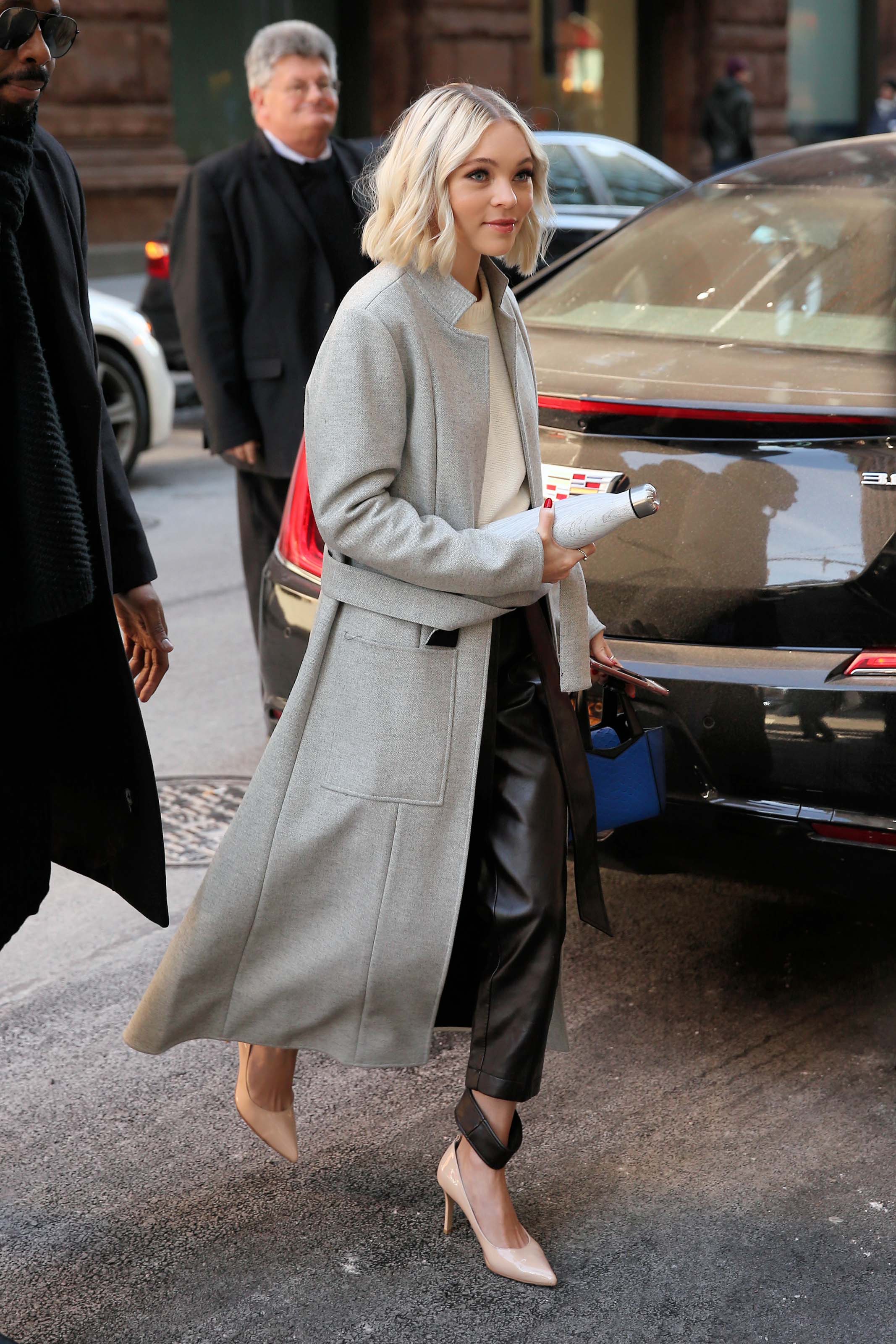 Taylor Hickson was seen arriving at AOL Build Series