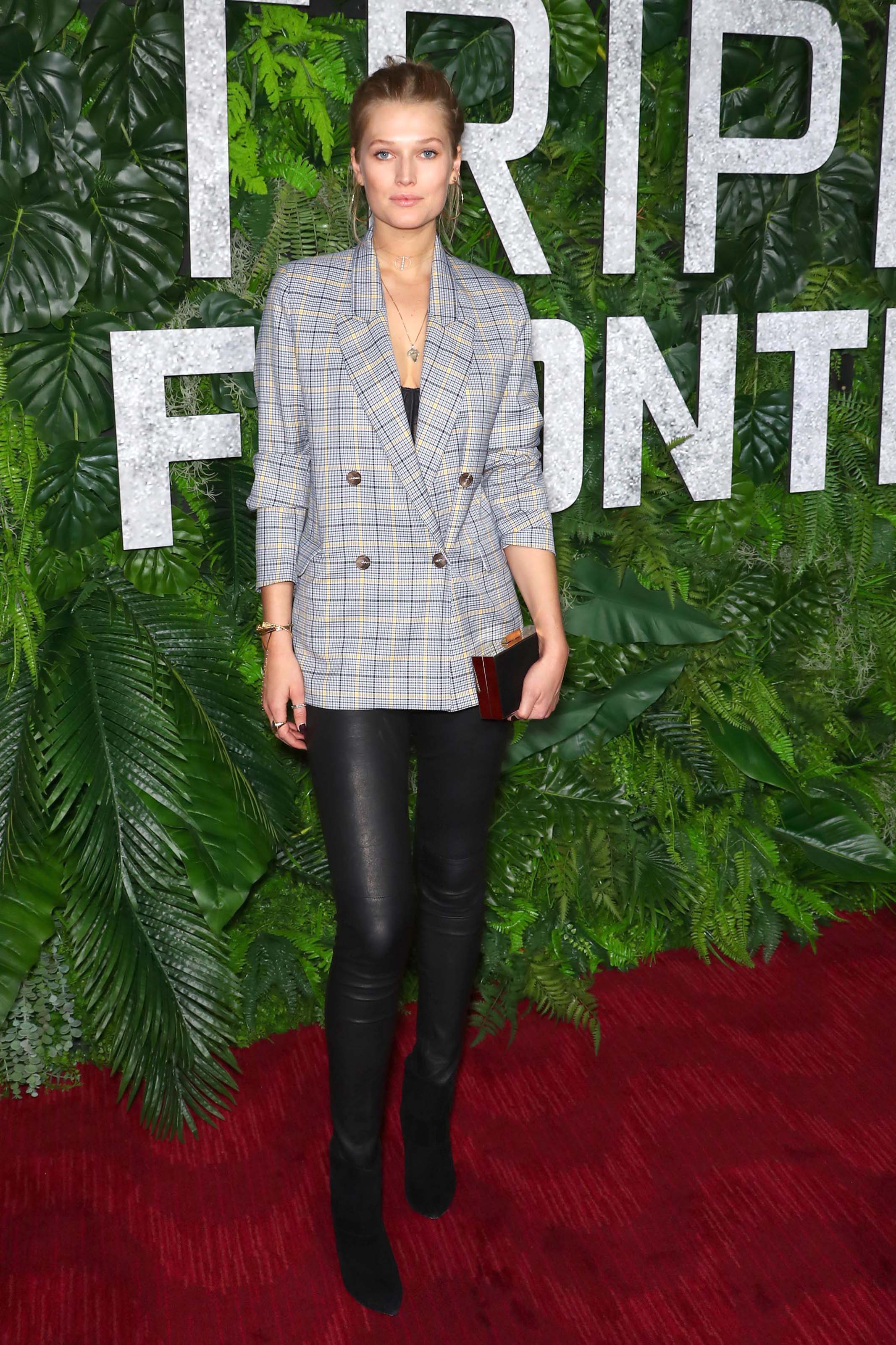 Toni Garrn attends Triple Frontier Premiere