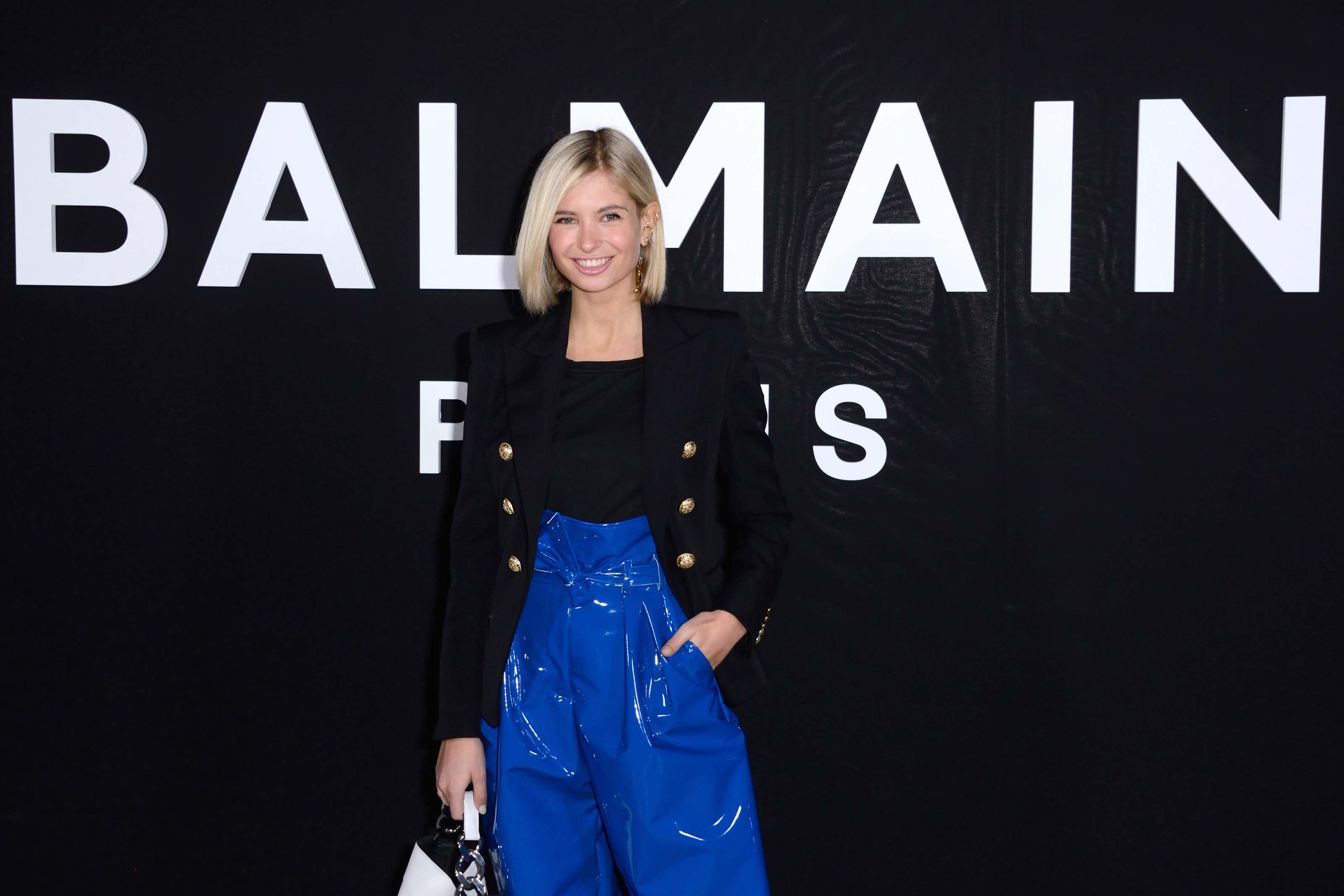 Xenia Adonts attends Balmain show