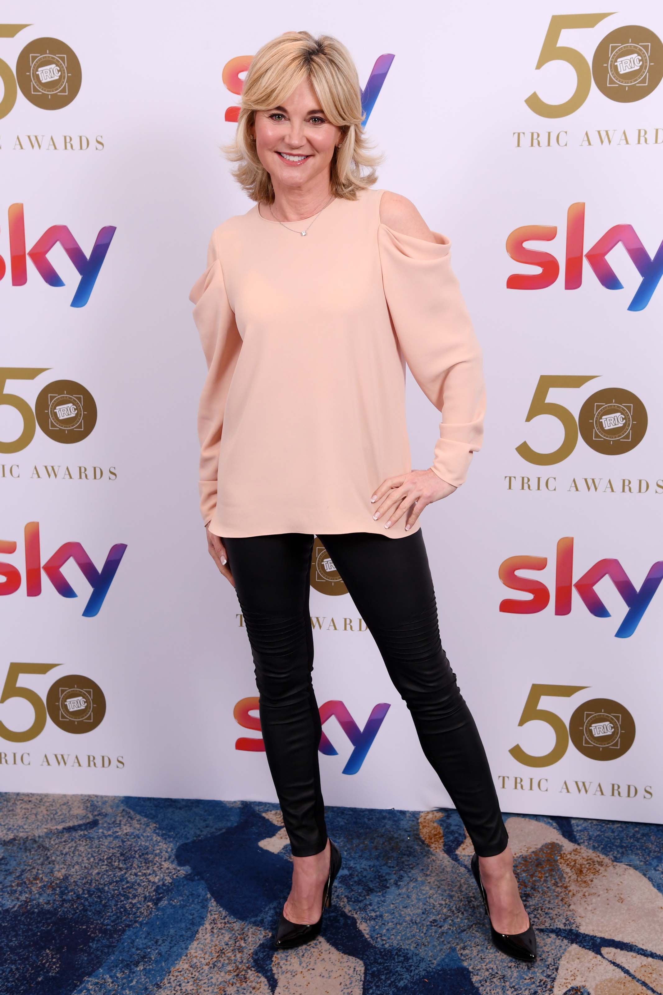 Anthea Turner attends The TRIC Awards