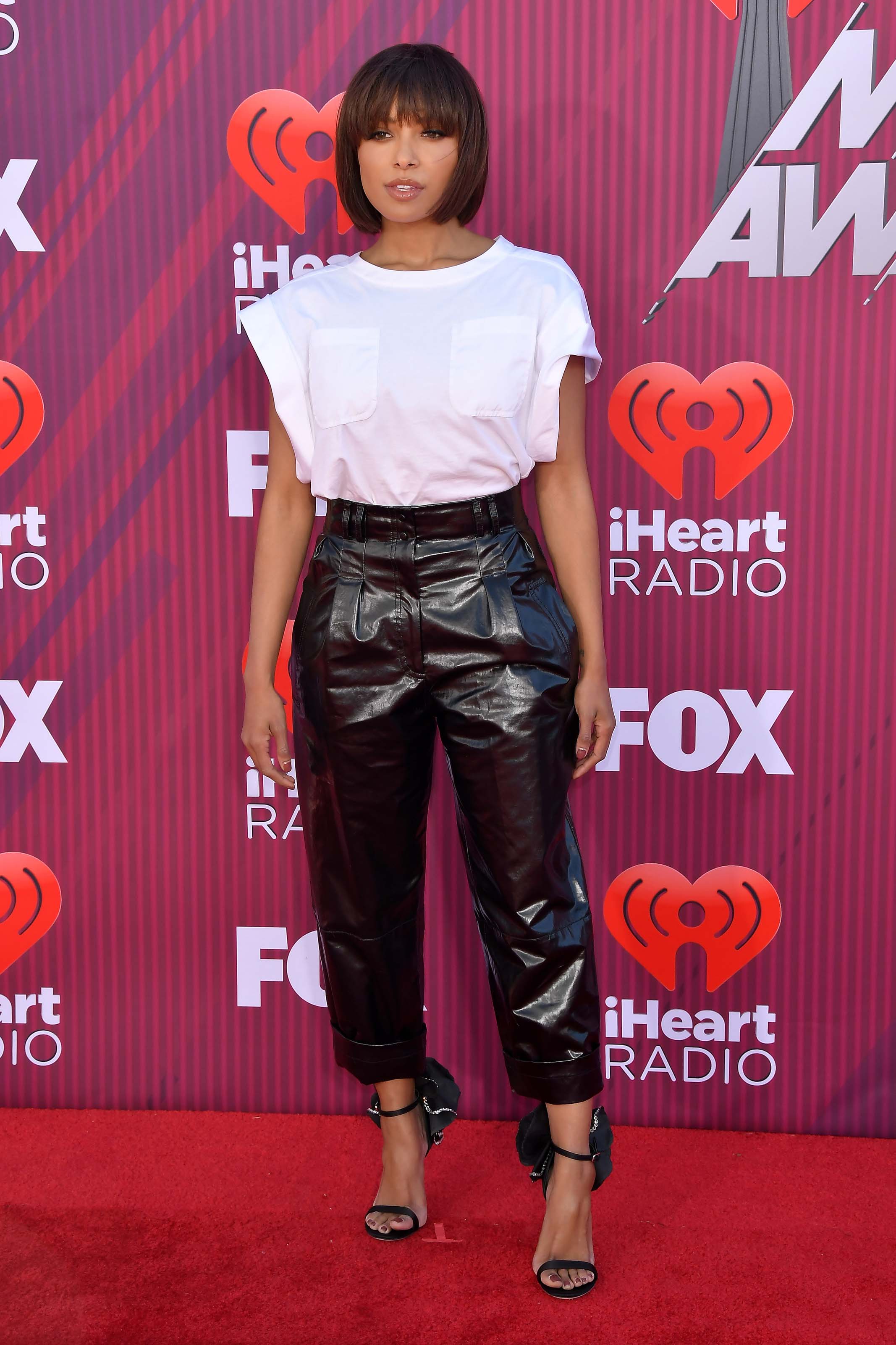 Kat Graham attends 2019 iHeartRadio Music Awards