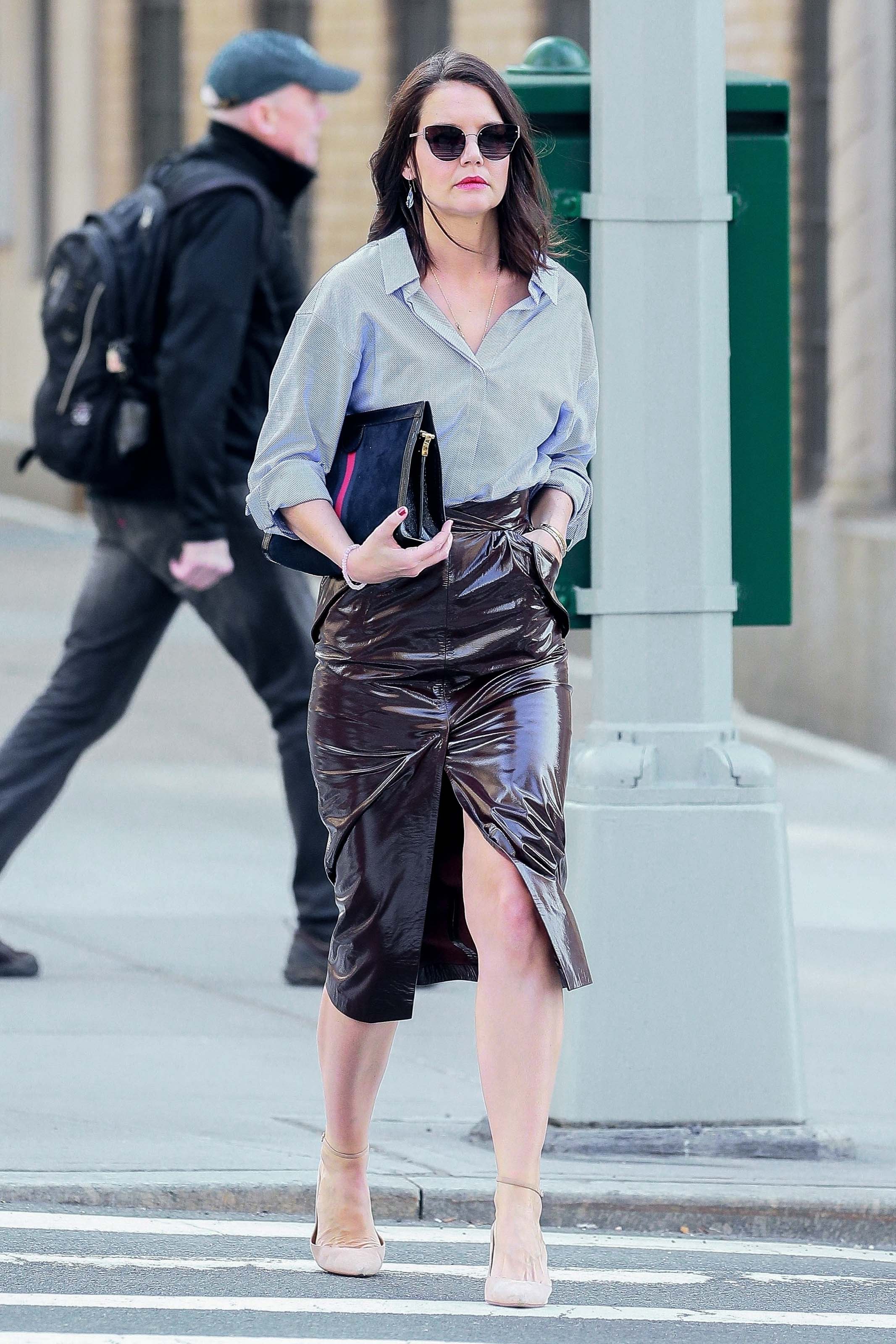 Katie Holmes out in NYC