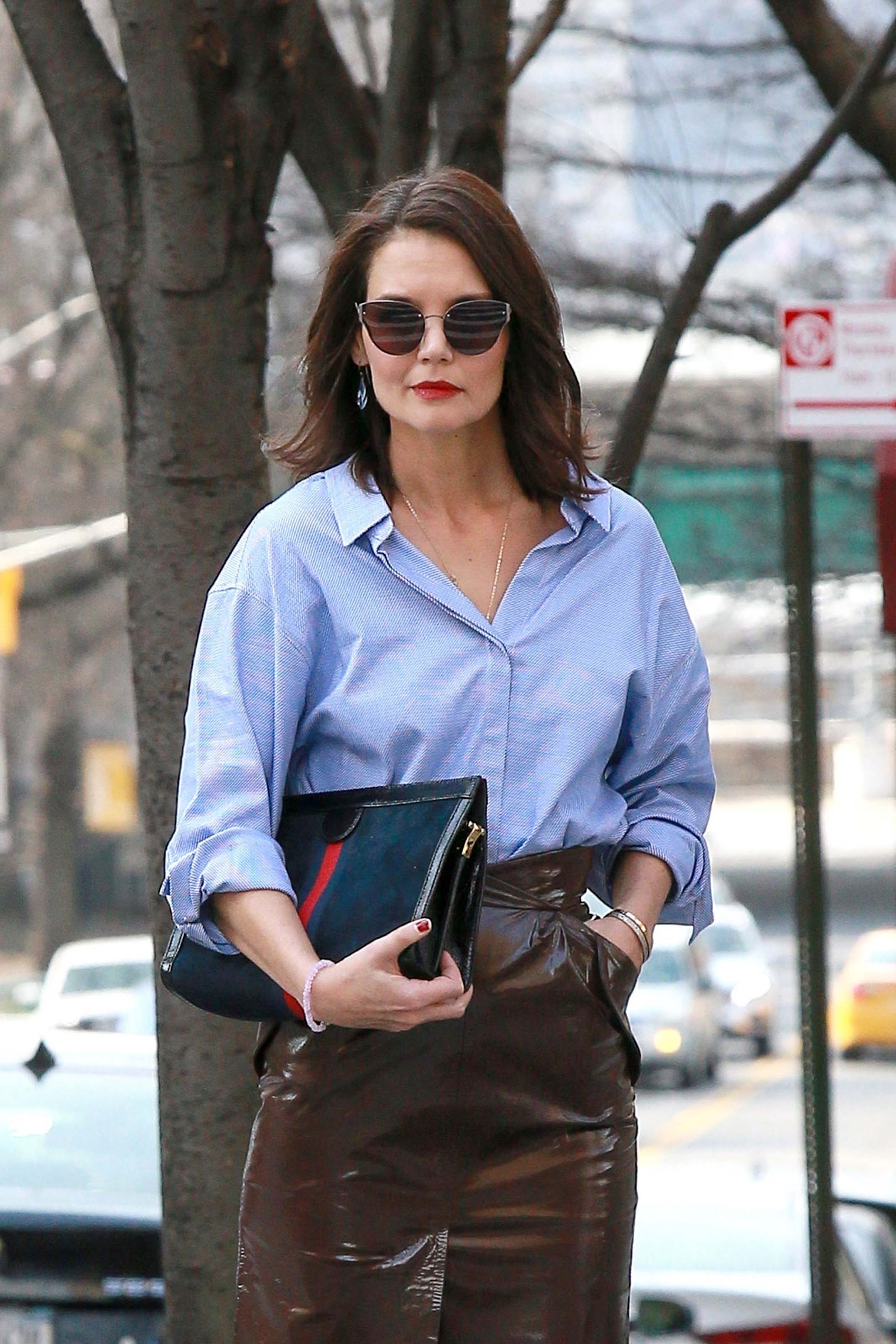 Katie Holmes out in NYC