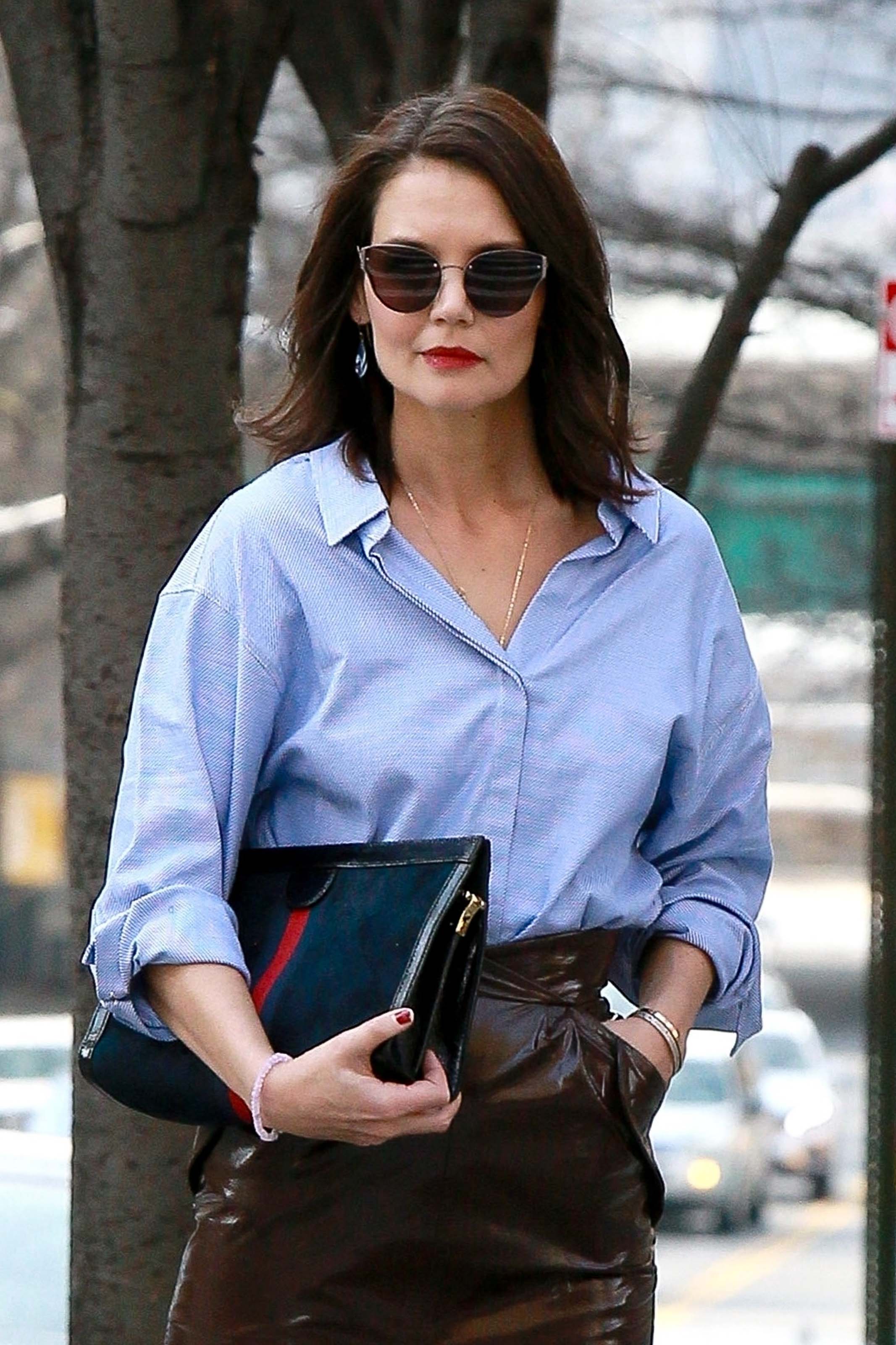 Katie Holmes out in NYC